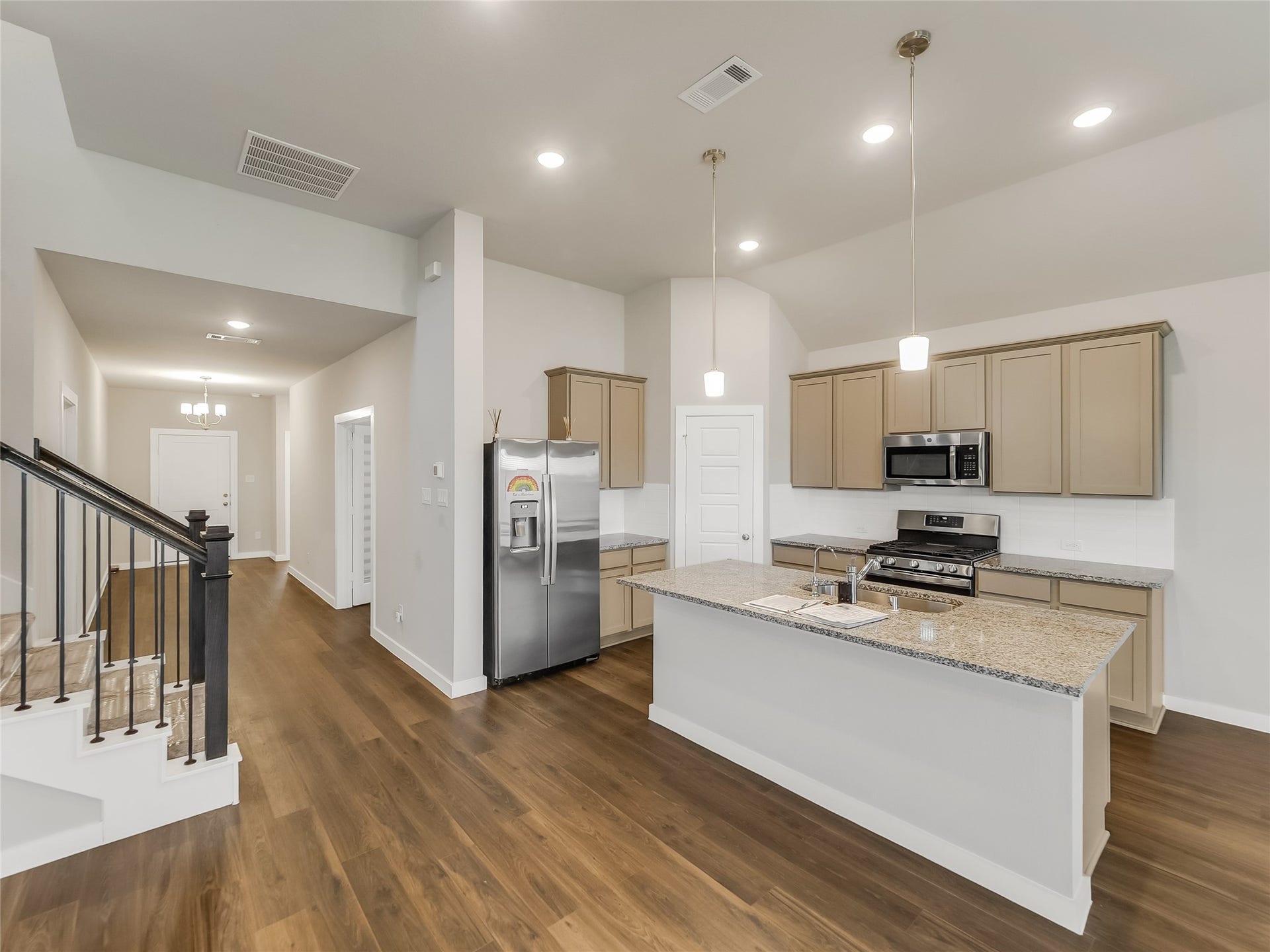 8634 Jetty Glen Drive, Cypress, TX 77433 Entry leads into the kitchen first