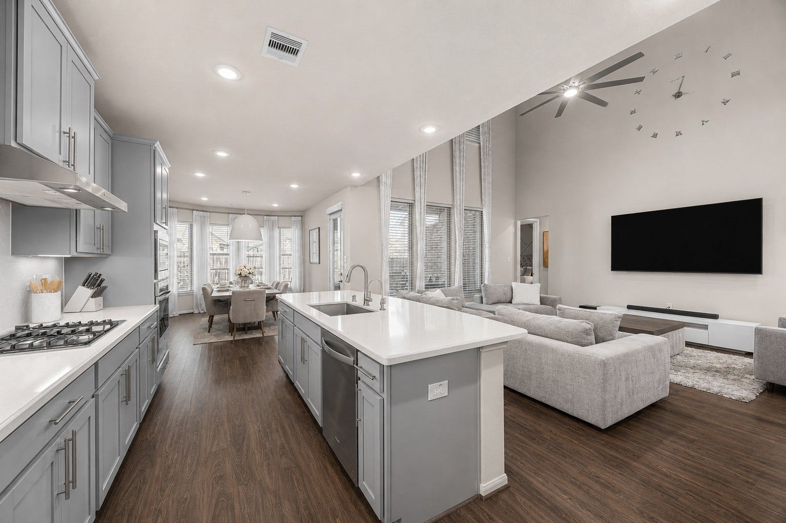 Beveled edge was one of the many upgrades they did in the kitchen