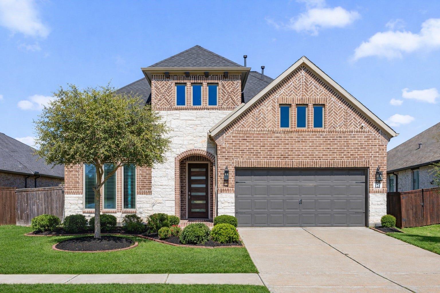 Three car garage!
