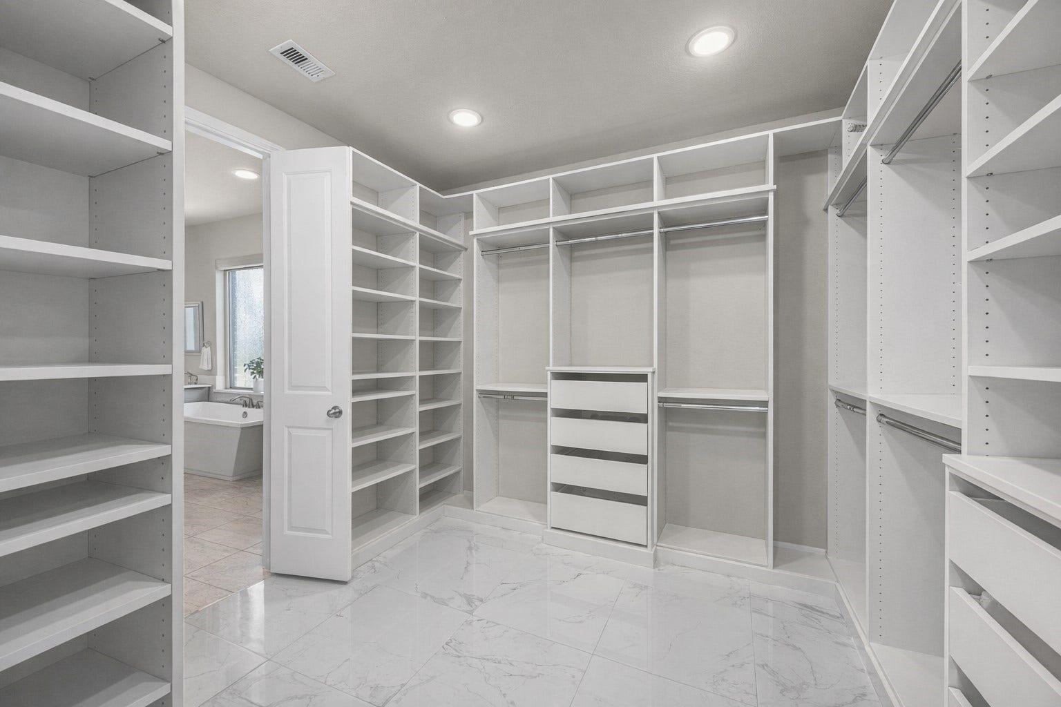 View shown empty-Virtual staging