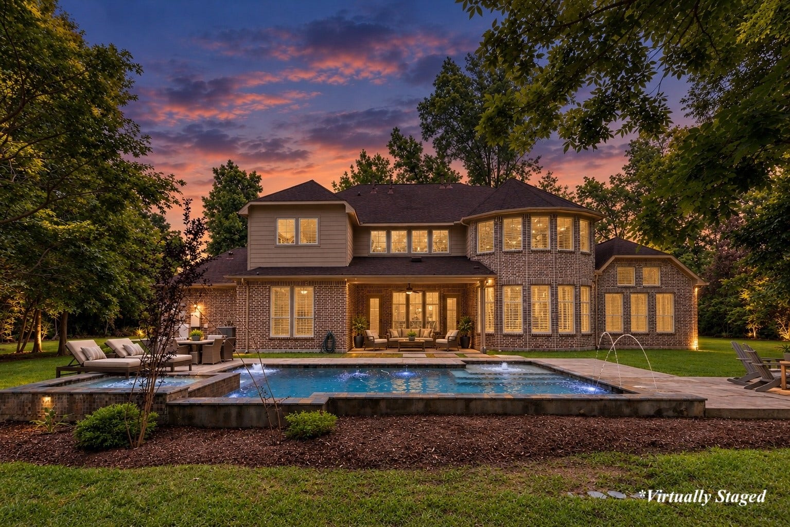 27015 Hidden Grove Landing Drive, Spring, TX 77386 Exceptional 2-acre property offering a rare combination of privacy, mature trees, outdoor living spaces, a whole-house generator, and a highly desirable location within Benders Landing Estates. *Virtually Staged Image