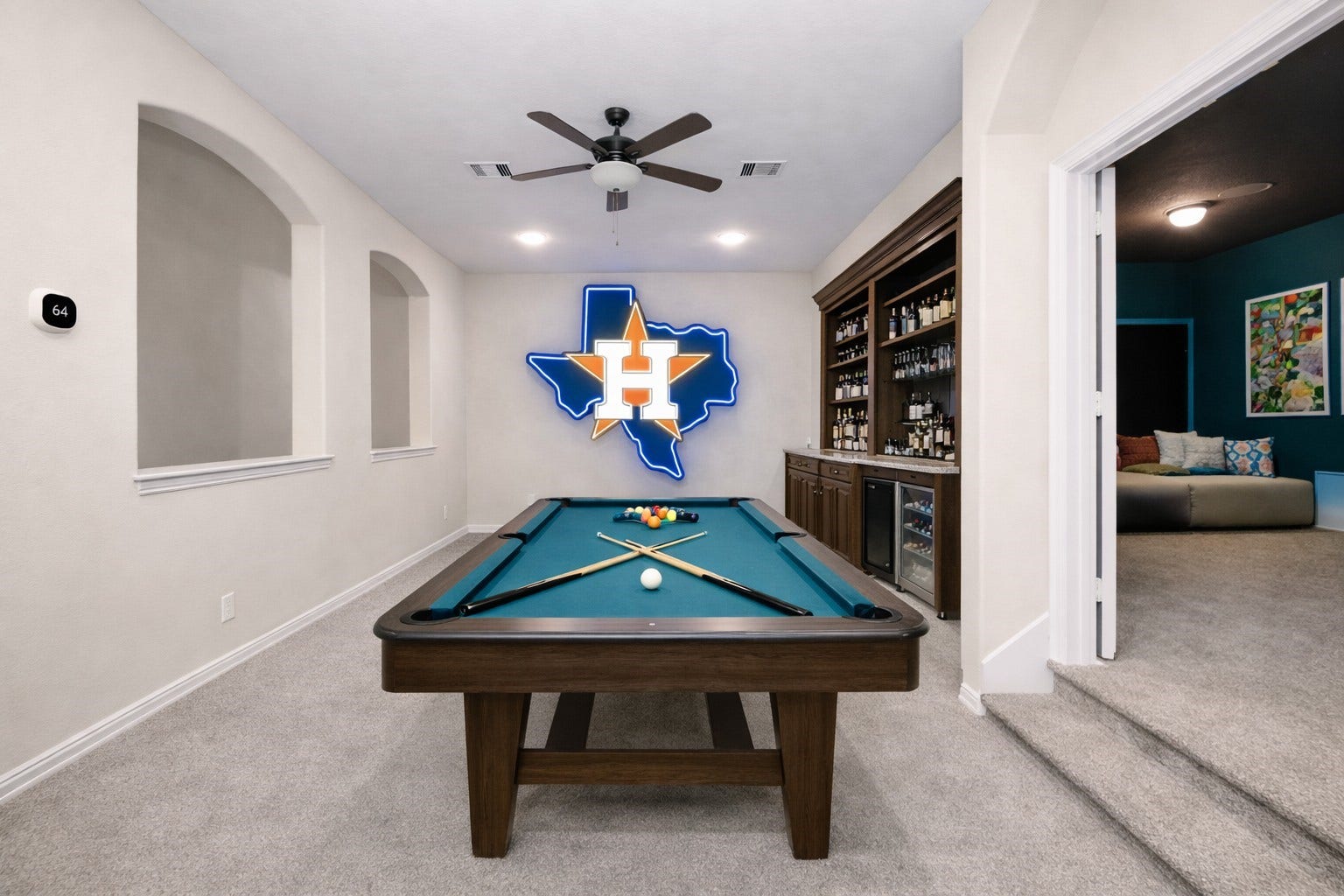 17307 Pentland Court, Richmond, TX 77407 Virtually staged game room.