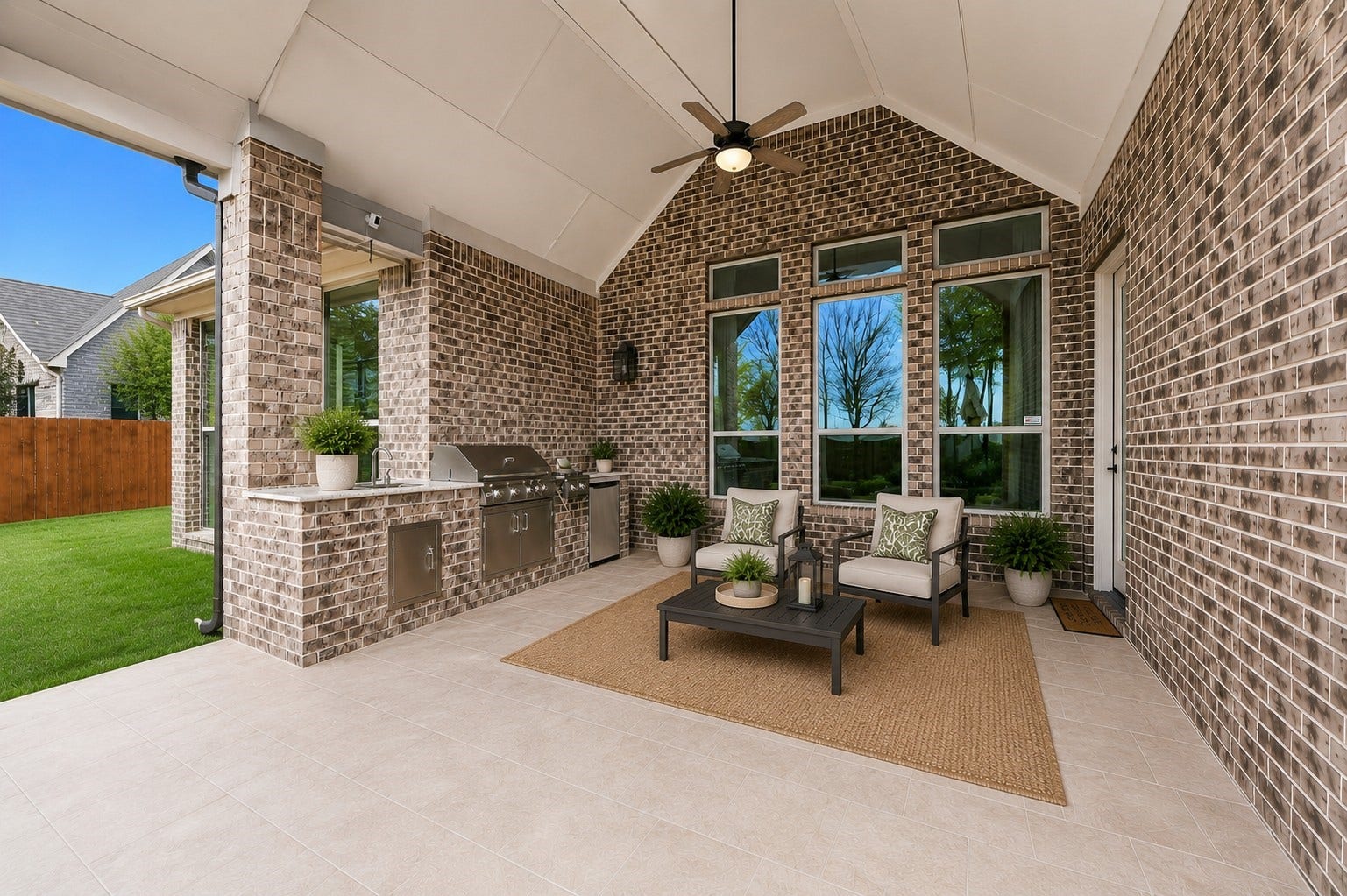 17307 Pentland Court, Richmond, TX 77407 Virtually staged back patio.