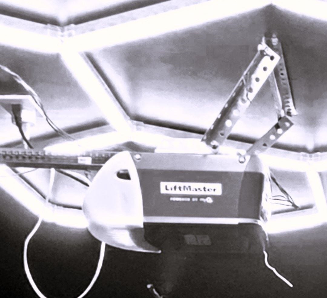 GARAGE DOOR OPENER INCLUDED.