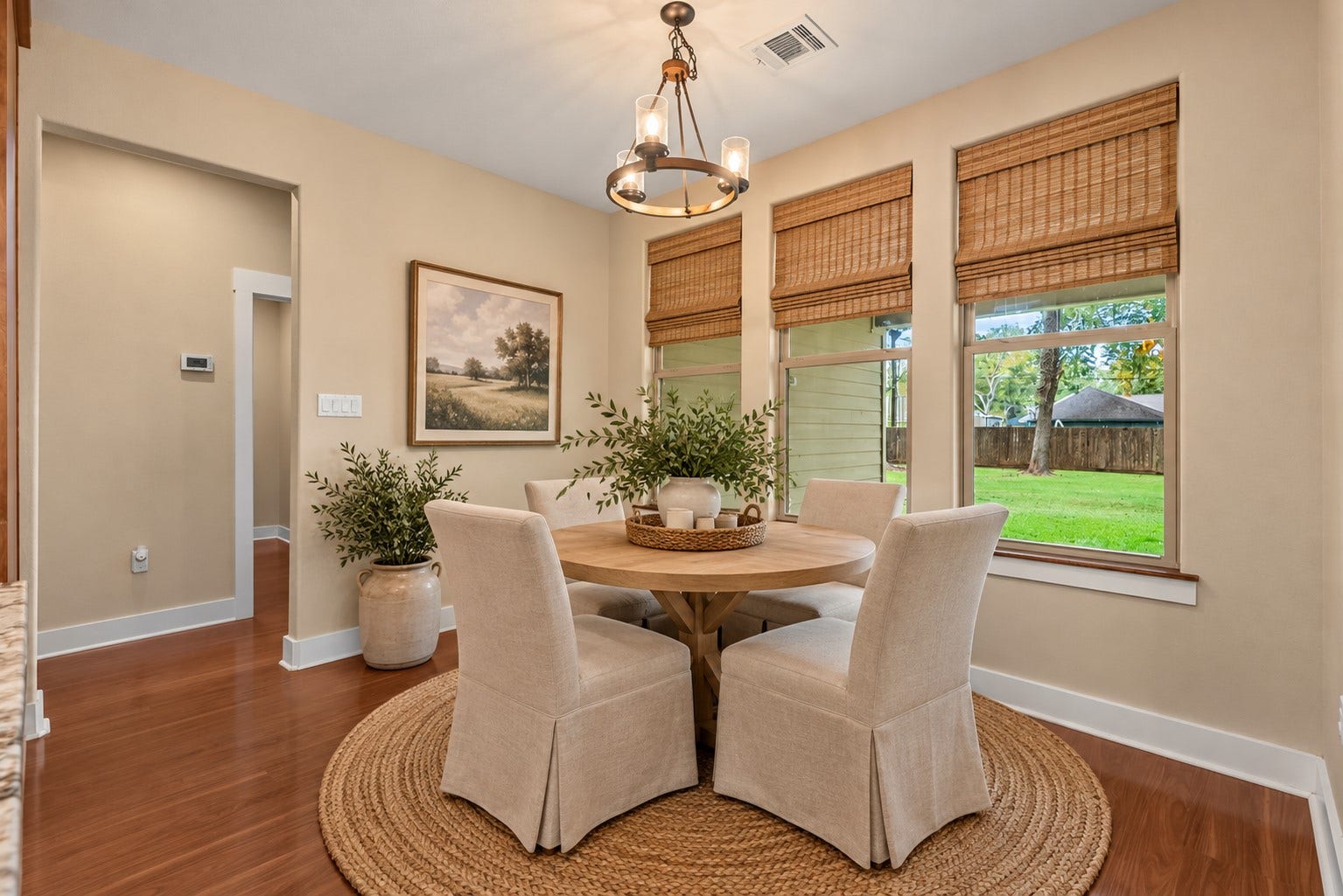 103 Begonia, Lake Jackson, TX 77566 Breakfast nook has been AI photo staged