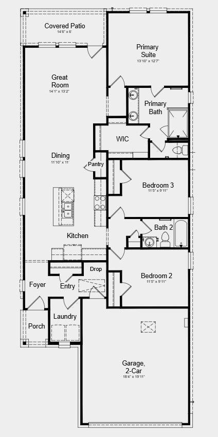 18039 Iron Wheel Court, Hockley, TX 77447 Floor Plan