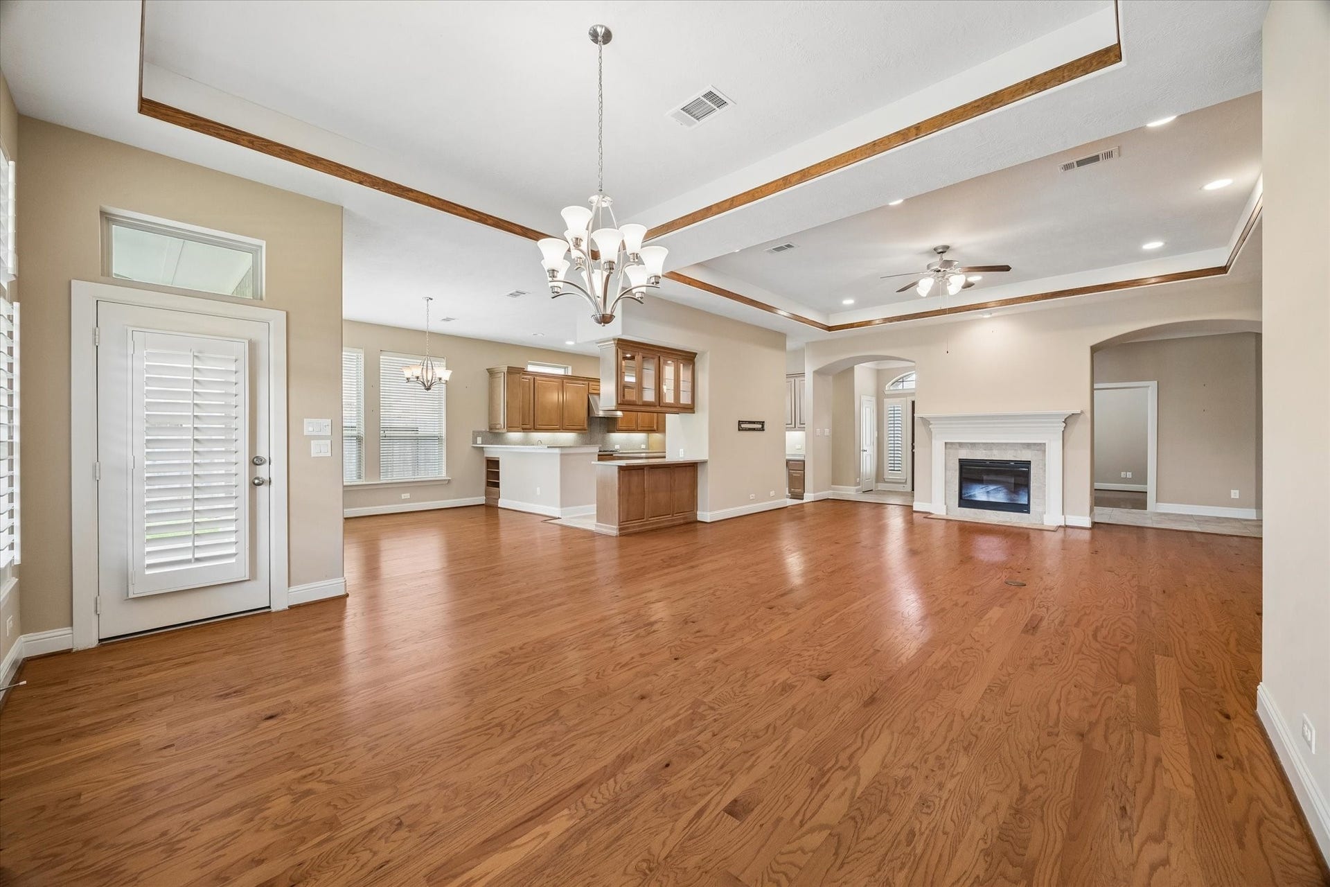 14407 Tivoli Drive, Houston, TX 77077 A view of the living area from the dining area