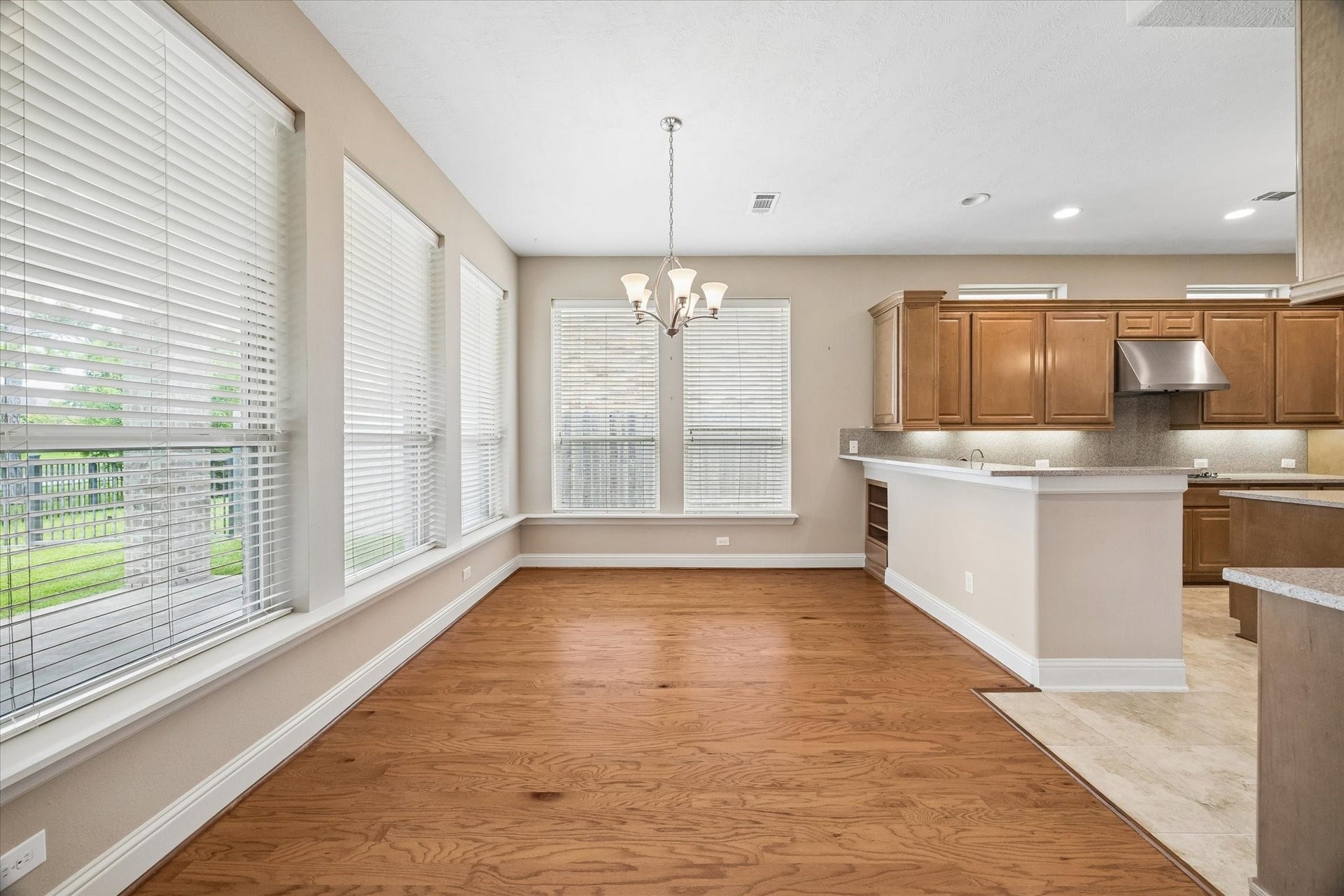 14407 Tivoli Drive, Houston, TX 77077 The breakfast room has lakefront views and a breakfast bar