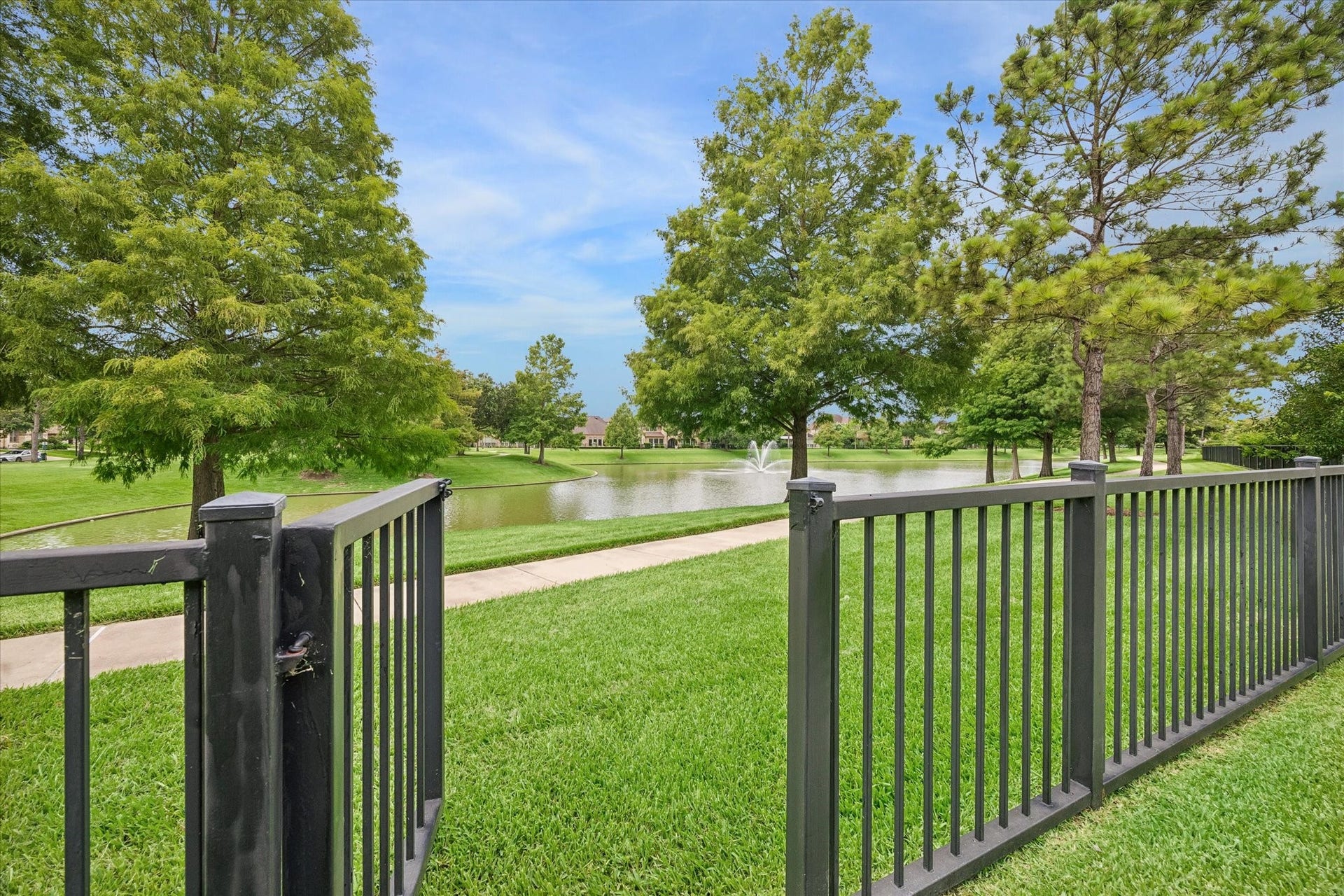14407 Tivoli Drive, Houston, TX 77077 Wonderful area lake views from the patio of this delightful house