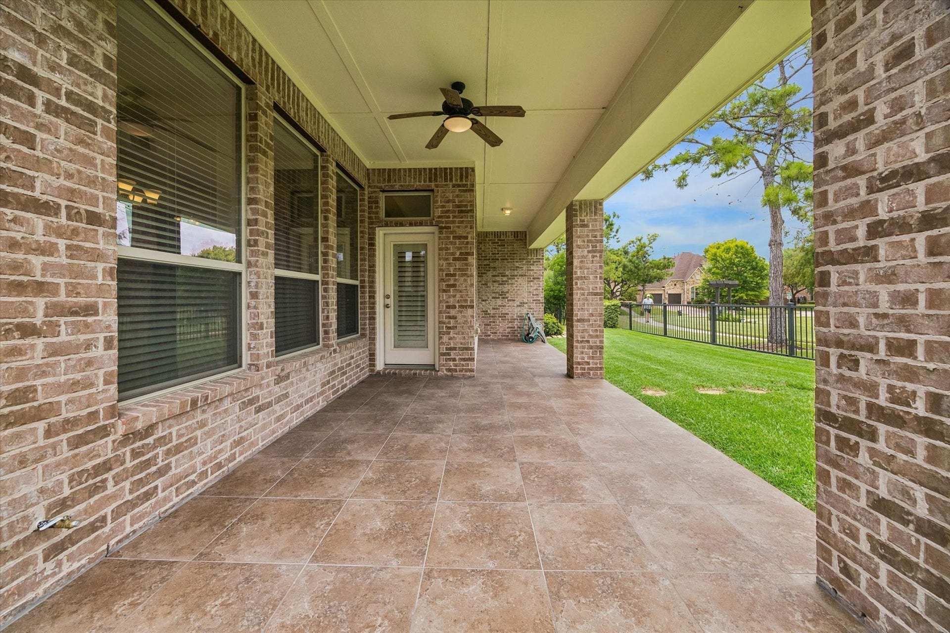 14407 Tivoli Drive, Houston, TX 77077 The back patio with lovely lakefront views