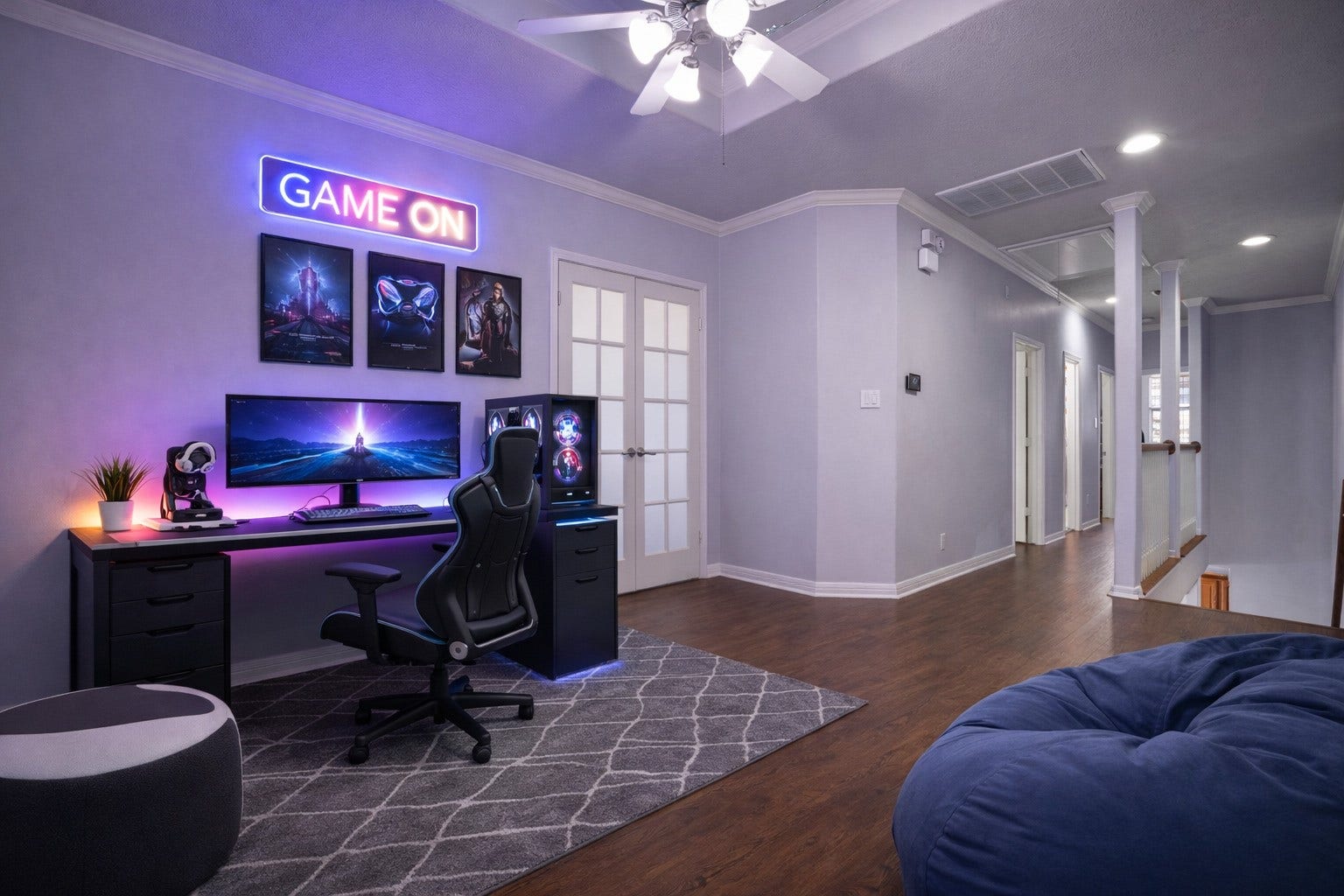 6309 Mapleridge Street, Houston, TX 77081 Virtual Staging- Game room