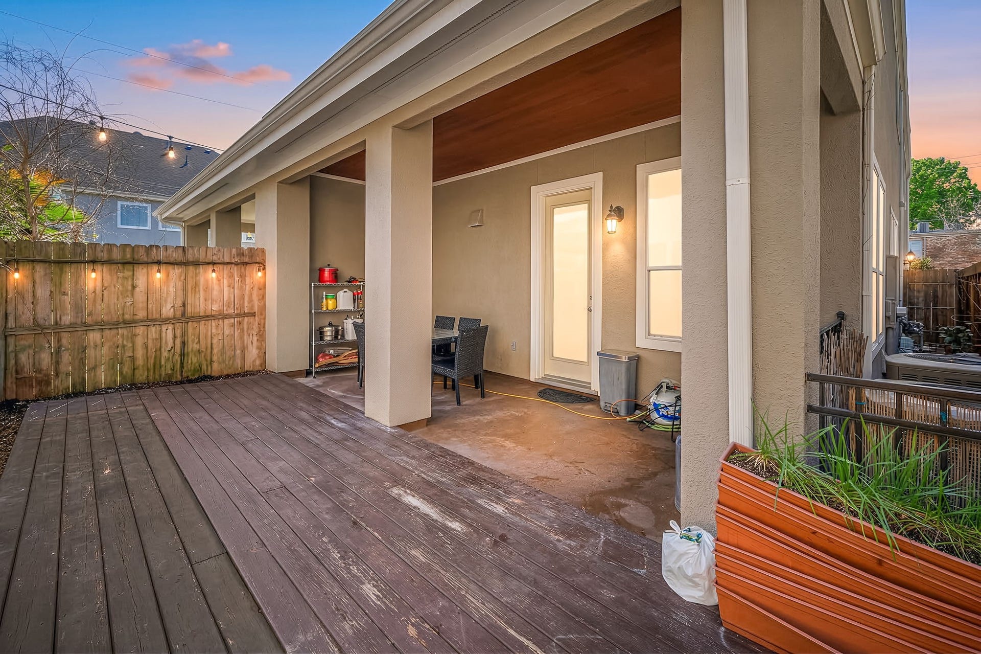 6309 Mapleridge Street, Houston, TX 77081 Private backyard space ideal for relaxing or entertaining outdoors.