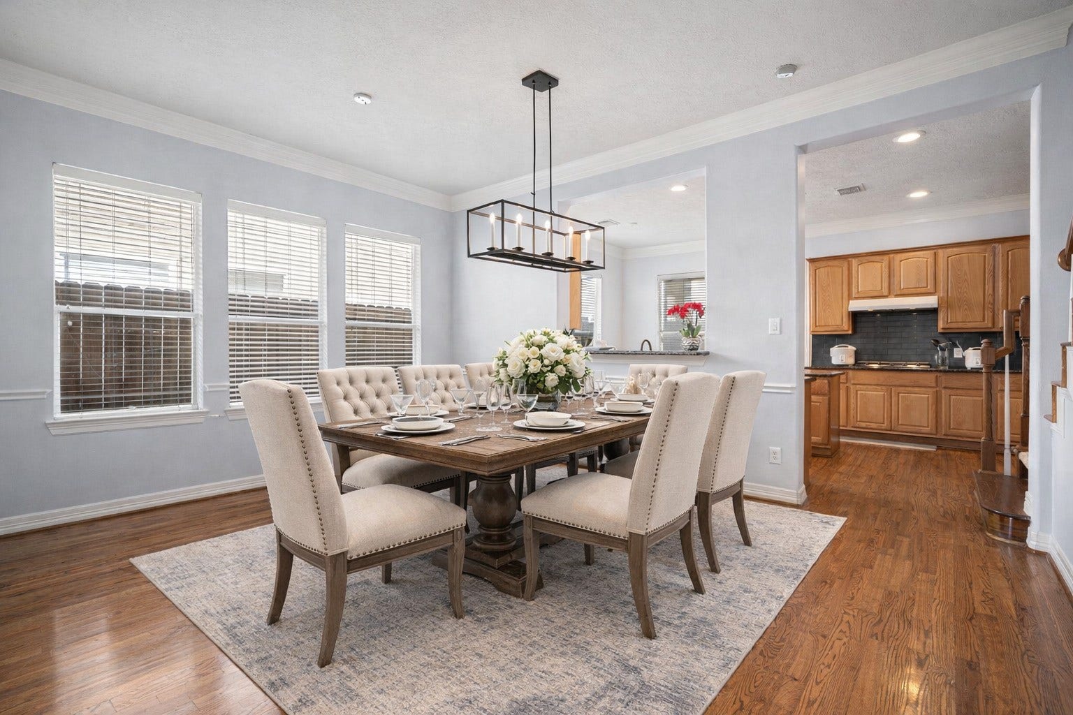 6309 Mapleridge Street, Houston, TX 77081 Virtual Staging- Dining room