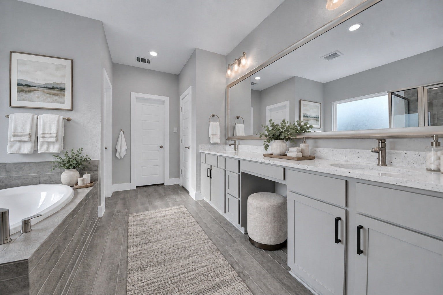 23619 Iris Field Court, Katy, TX 77493 Virtually staged Primary spa-like bath.