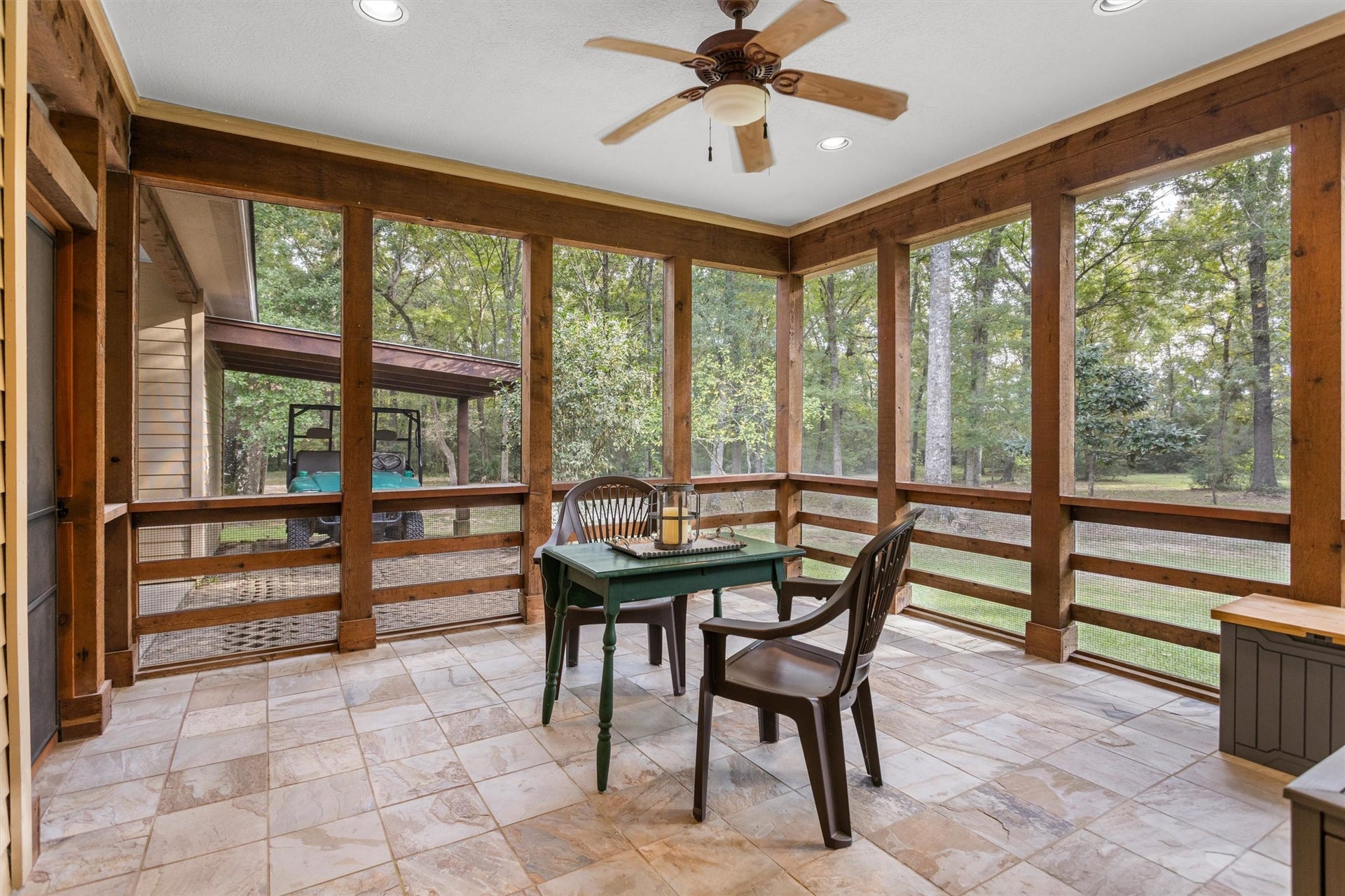 18181 Rabon Chapel Road, Montgomery, TX 77316 Screened porch for coffee, cards, or quiet evenings