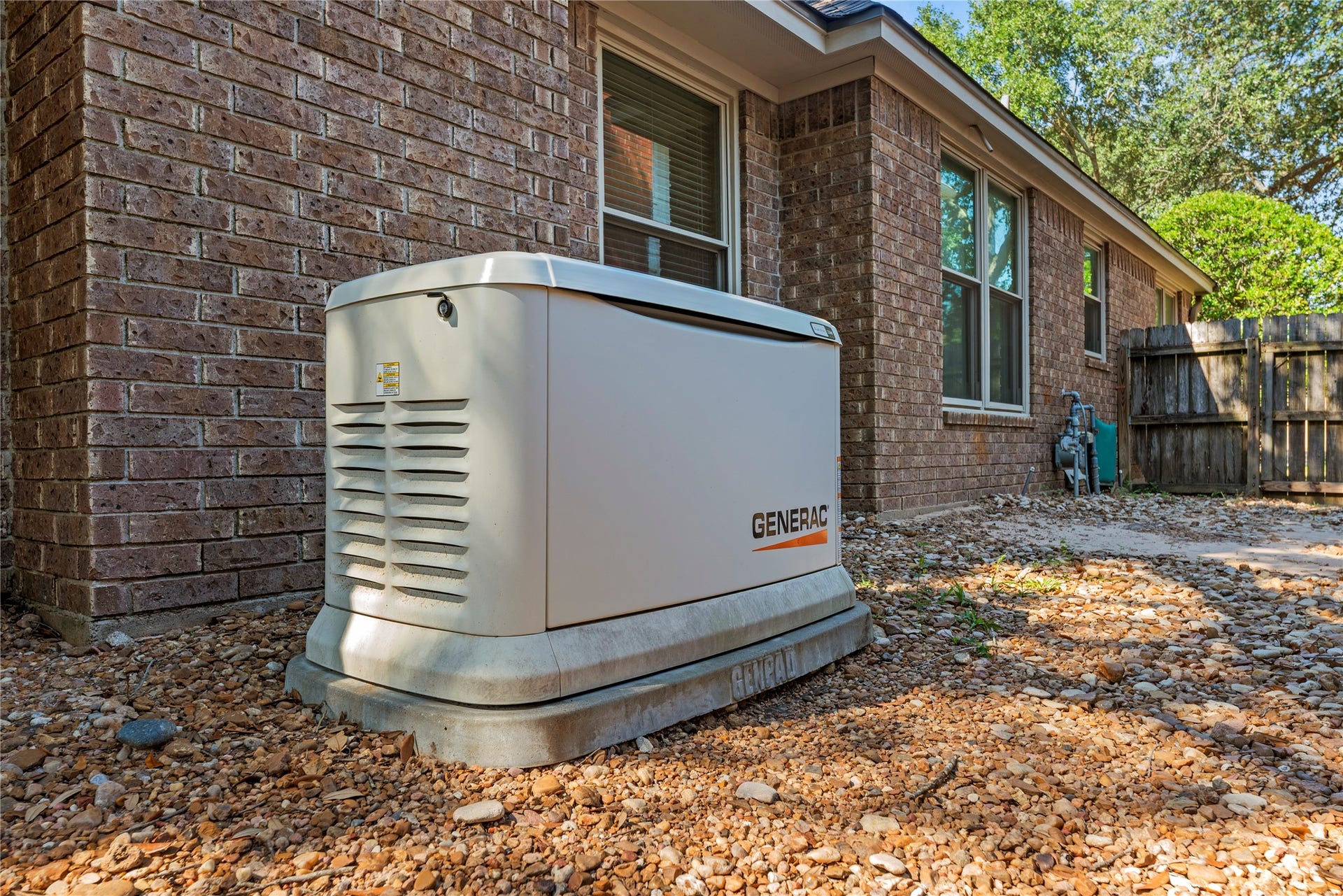 Equipped with a reliable Generac whole-home generator, this home ensures uninterrupted power, enhancing peace of mind and comfort.