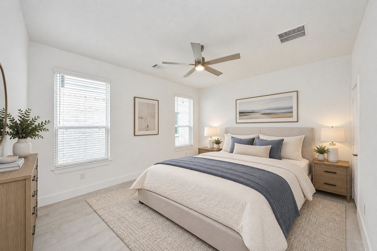 3217 Skerne Spring Drive, Spring, TX 77373 Virtually Staged - Secondary Bedroom. Sample photo of completed home with similar floor plan. Actual colors and selections may vary.