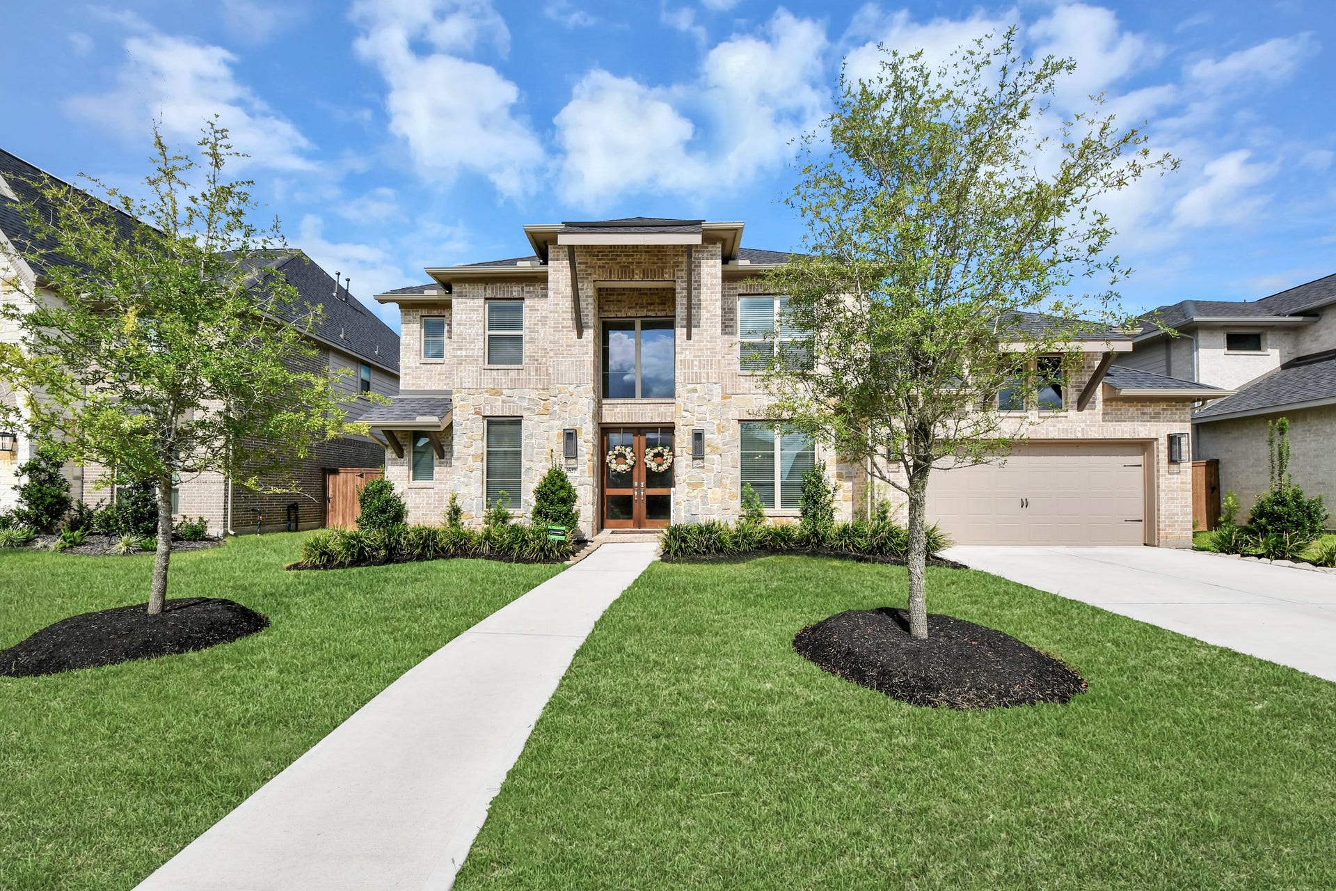 Beautiful exterior with strong curb appeal and inviting entry.