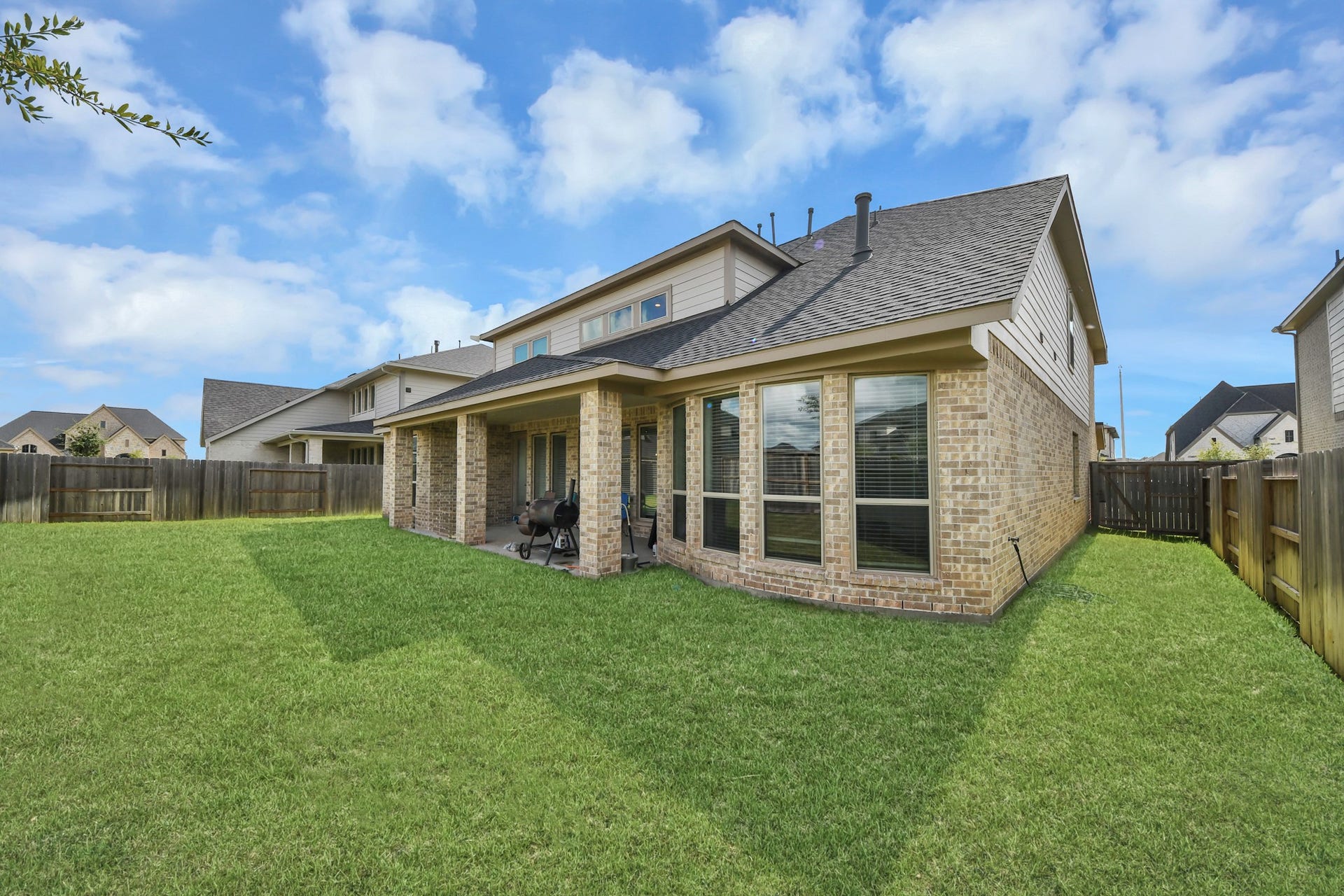 Backyard offering endless possibilities.