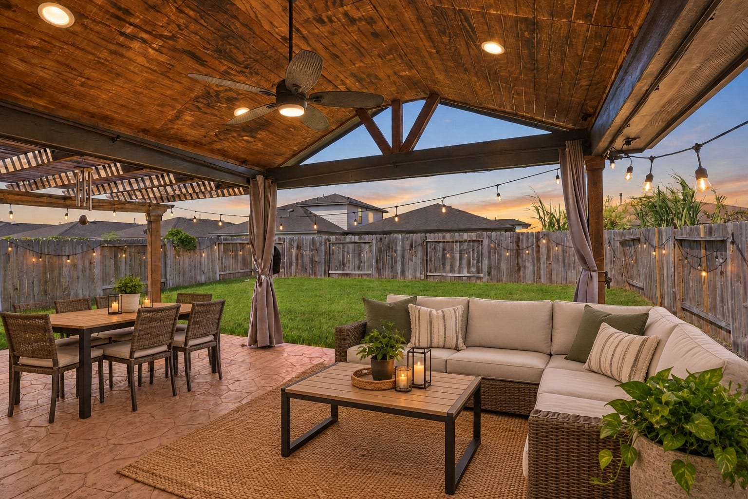 Wow, what amazing Outdoor Patio for all your Outdoor Fun! *Photo is Virtually Staged*