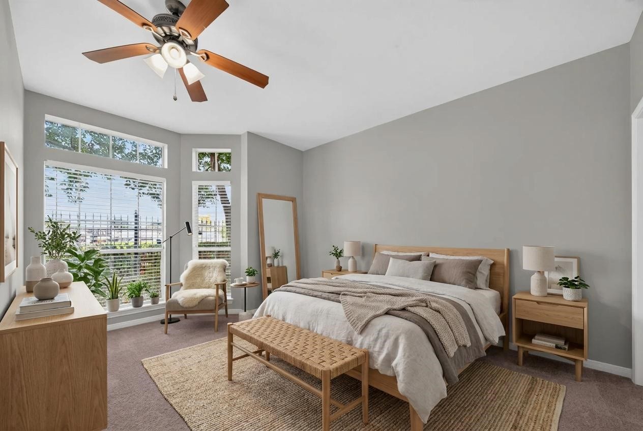 1319 Oneil Street, Houston, TX 77019 Virtually staging guest bedroom