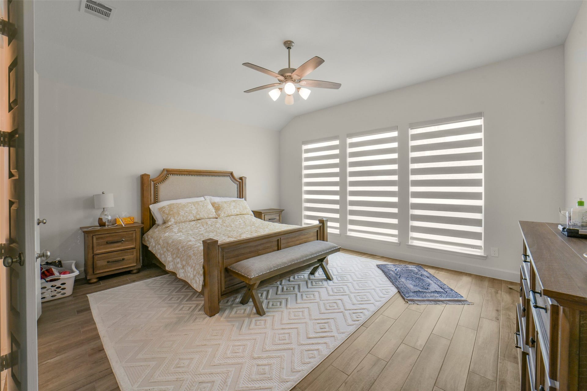 Spacious primary suite designed for relaxation.