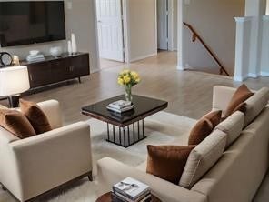 21502 Venture Park Drive, Richmond, TX 77406 Virtually staged game room showing potential as a second living room