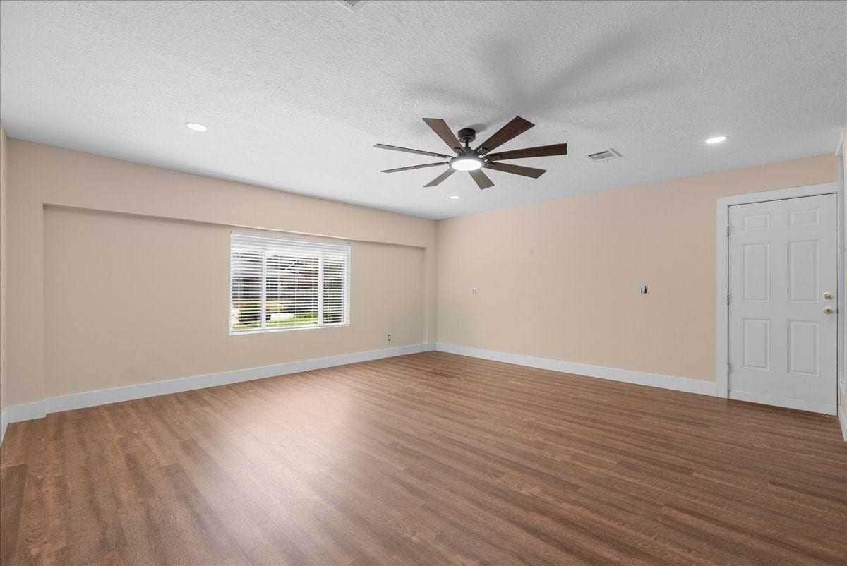 11007 Green Arbor Drive, Houston, TX 77089 Garage converted to flex room, window added for lots of natural light.