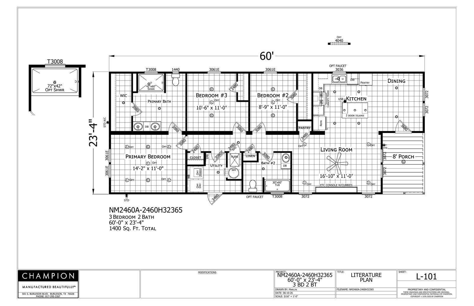 1005 Cottonwood Bend Lane, Waller, TX 77484 FLOOR PLAN