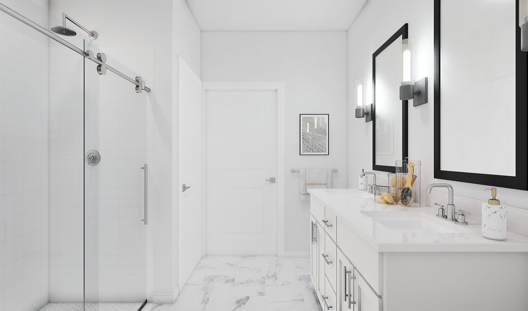 30598 Johnson Alley, Magnolia, TX 77355 Relaxing primary bath (*Artist rendering used for illustration purposes only.)