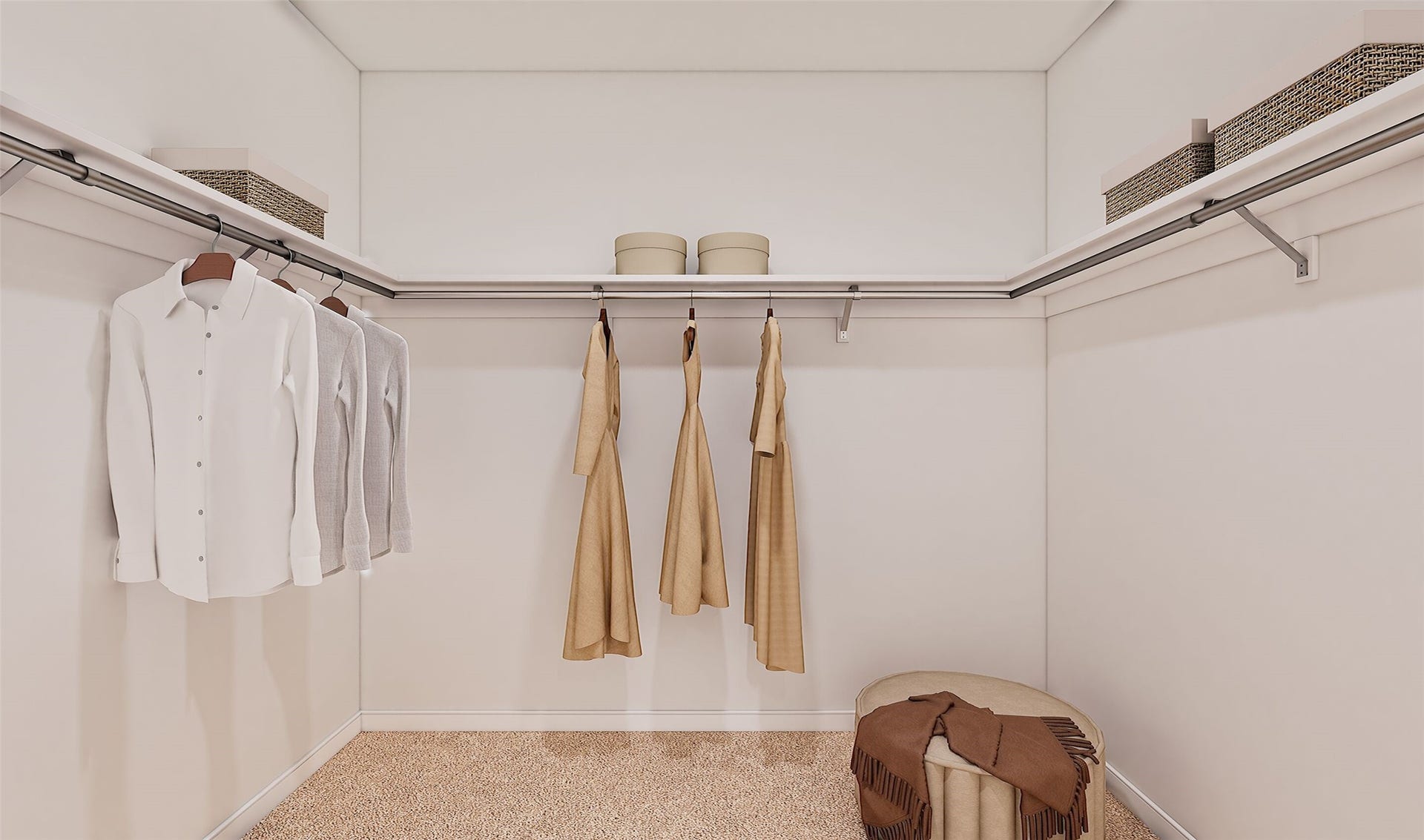 30598 Johnson Alley, Magnolia, TX 77355 Primary walk-in closet (*Artist rendering used for illustration purposes only.)