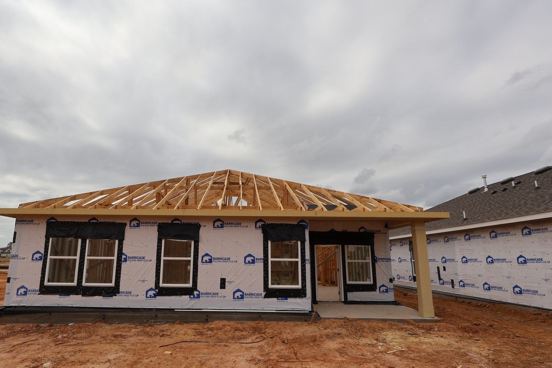 30598 Johnson Alley, Magnolia, TX 77355 Backyard with covered patio - still under construction!