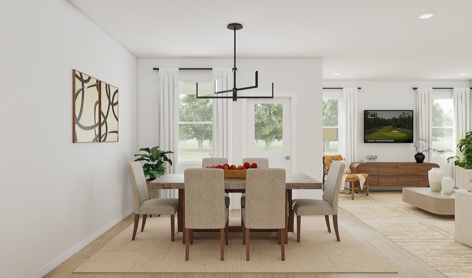 30598 Johnson Alley, Magnolia, TX 77355 Sun-lit dining area (*Artist rendering used for illustration purposes only.)