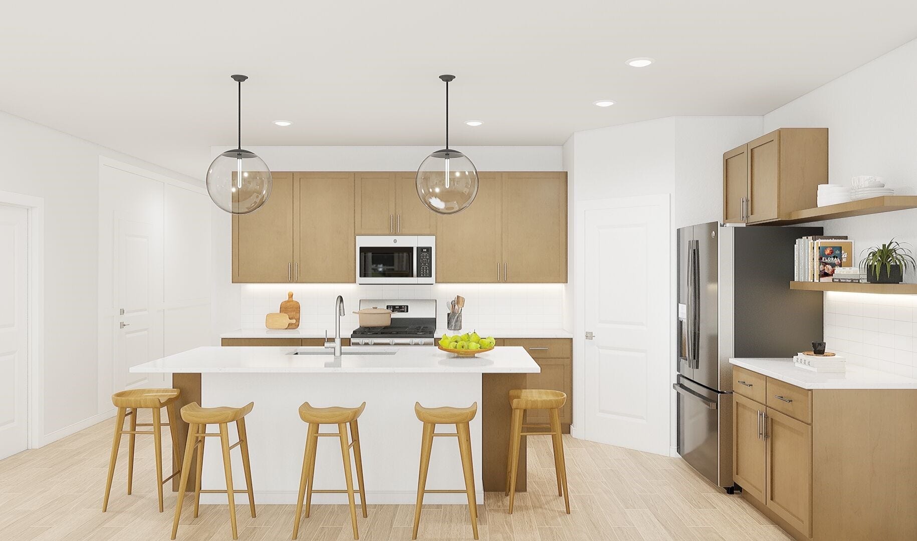 30598 Johnson Alley, Magnolia, TX 77355 Stylish island kitchen (*Artist rendering used for illustration purposes only.)