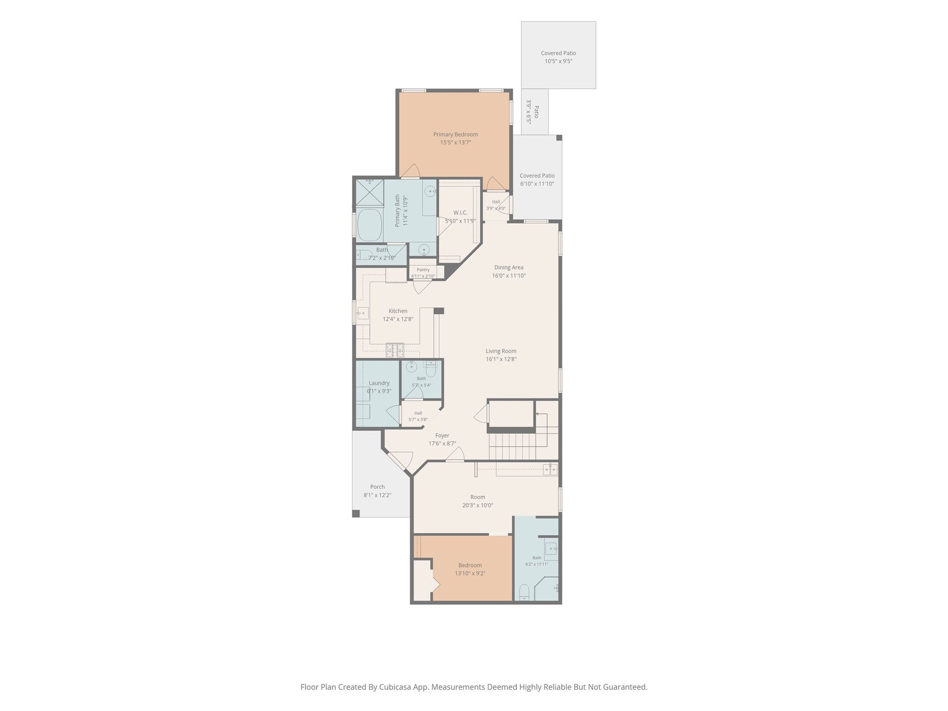 Thoughtfully designed first-floor layout features the primary suite, open living and dining areas, kitchen, and the home's flexible converted garage living space with flex room, full bath and kitchenette.
