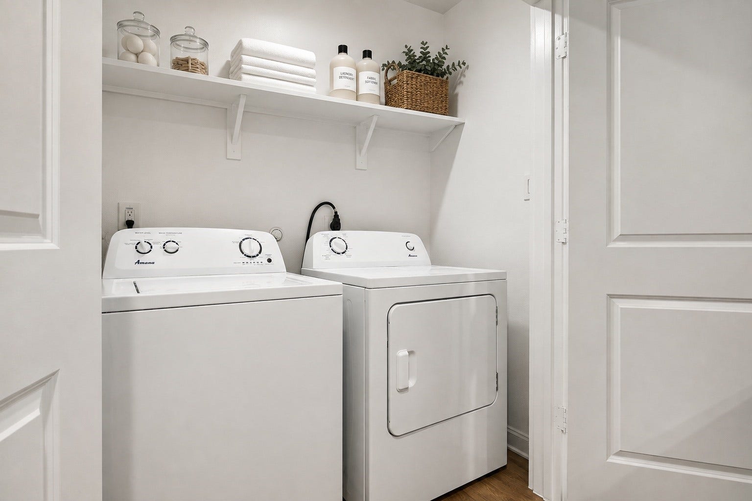 One of the three utility closets included with the property
