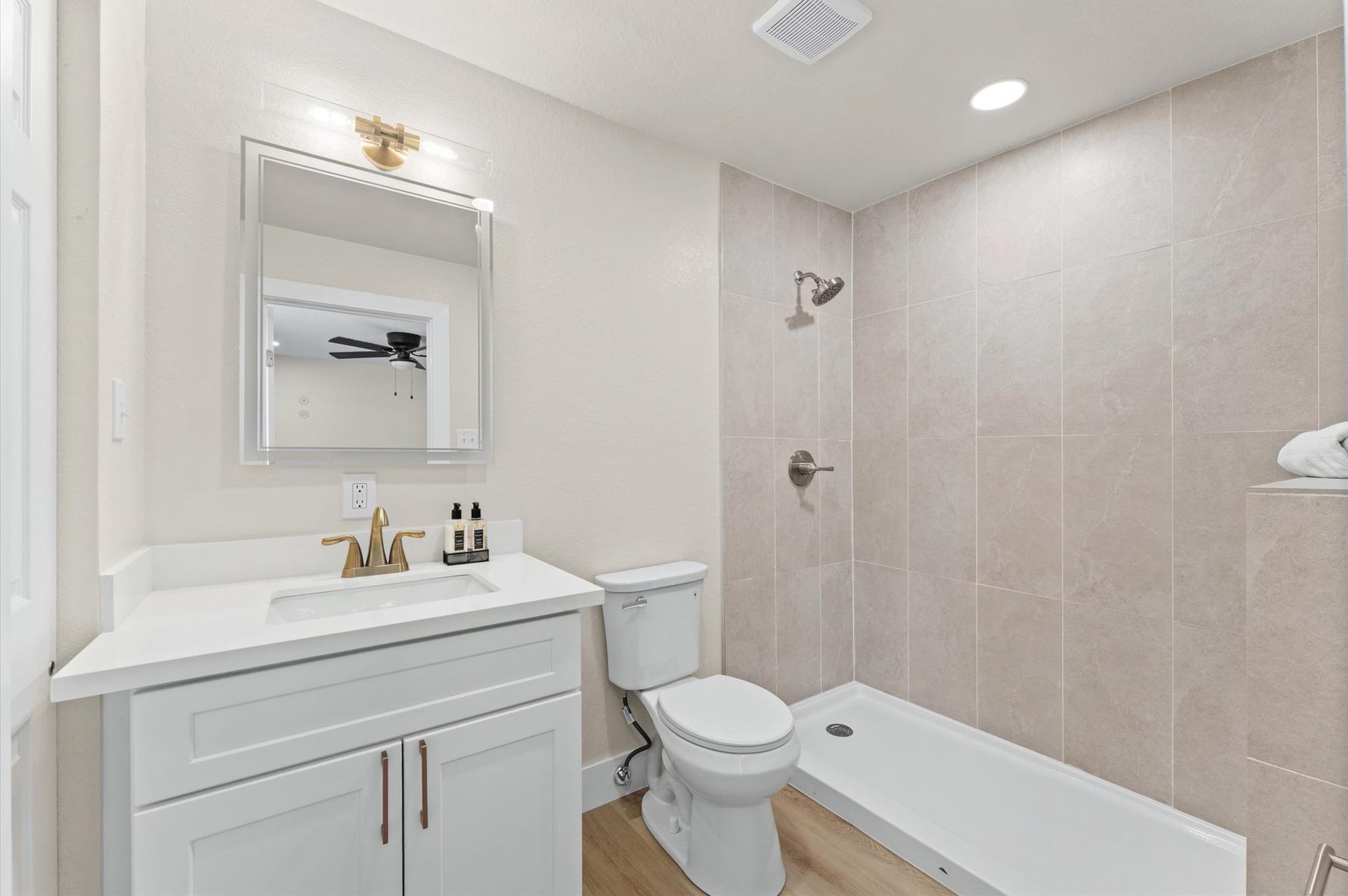 Primary Mini/Flex Room Bathroom previously staged in person