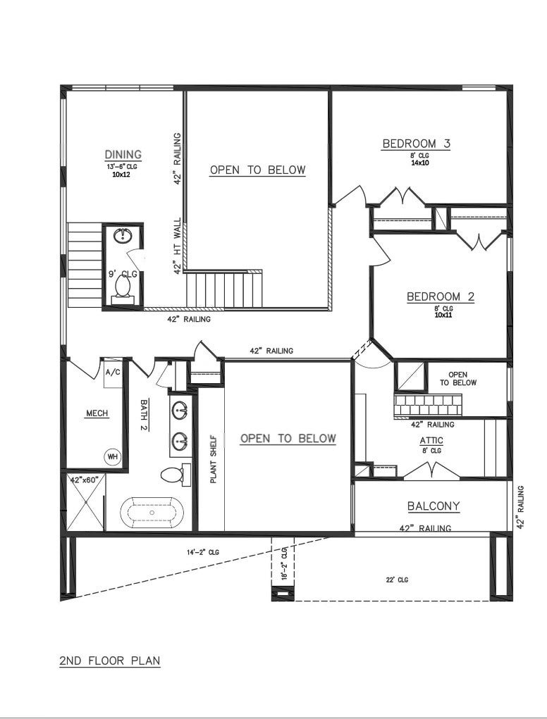 13149 W 6th Street, Santa Fe, TX 77510 Second floor layout