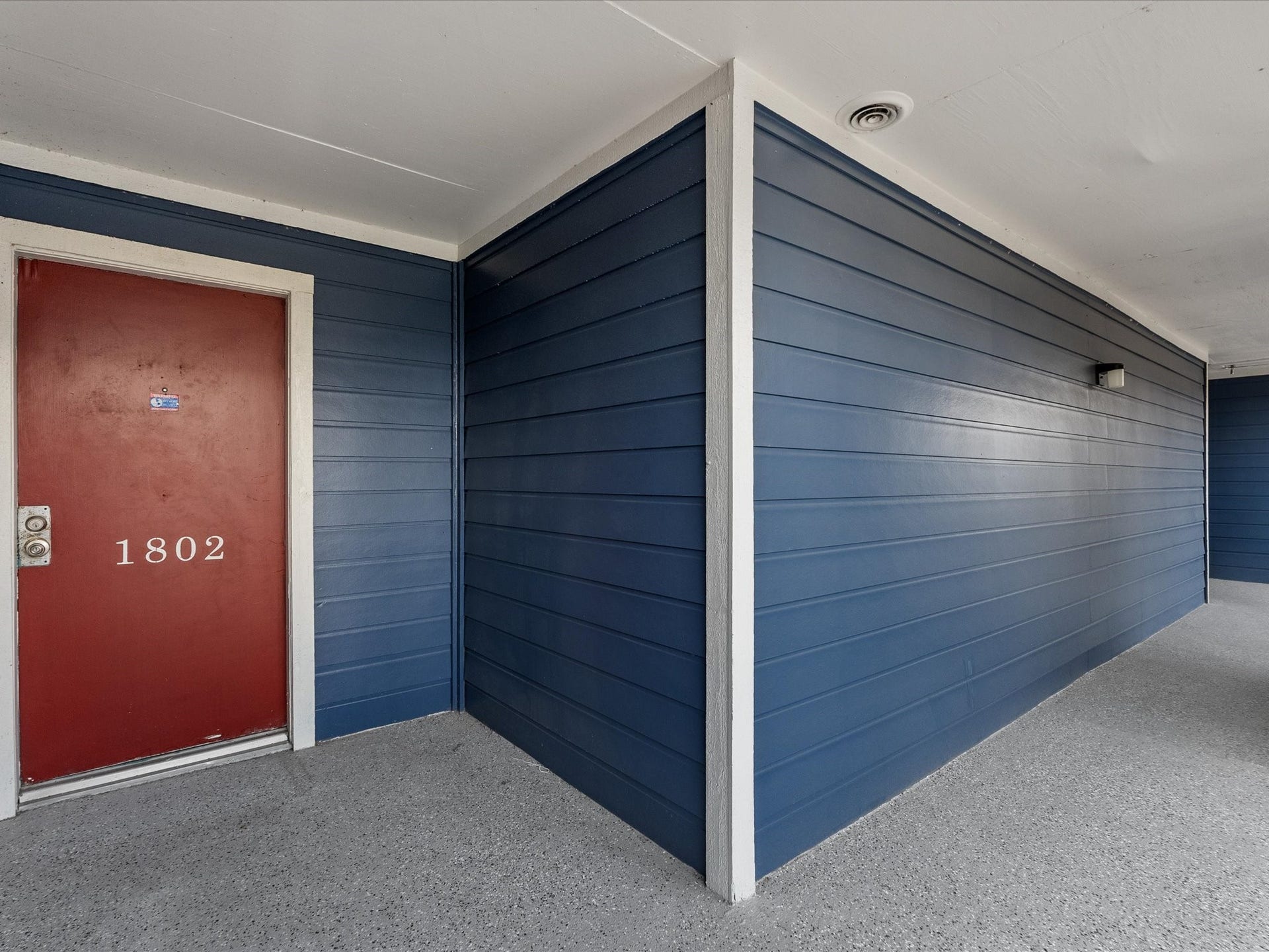 18519 Egret Bay Boulevard, #1802, Webster, TX 77058 Front door entrance. Solid doors and the paint is well maintained.