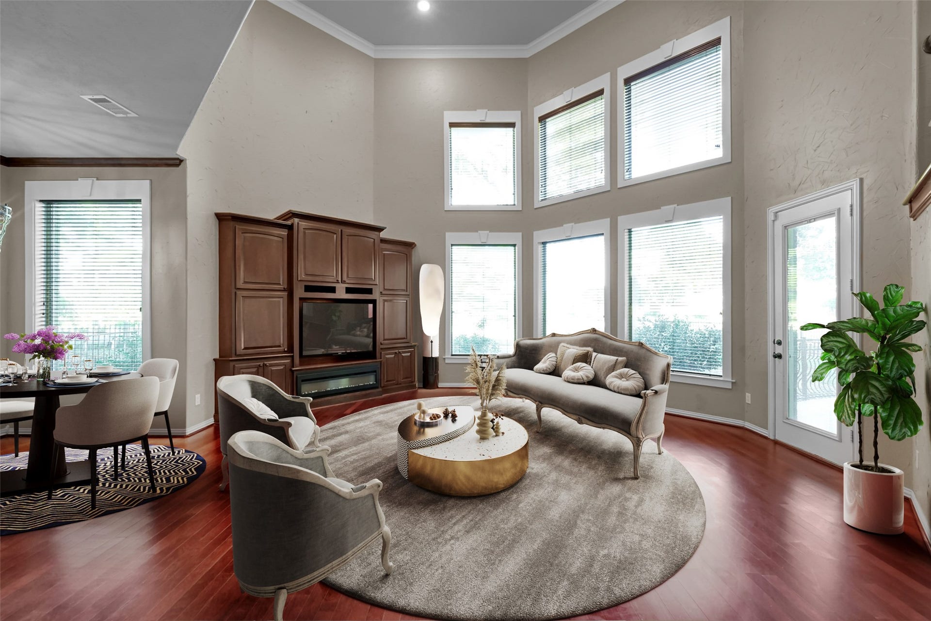 79 Melrose Drive, Montgomery, TX 77356 Family Room (virtual staging)