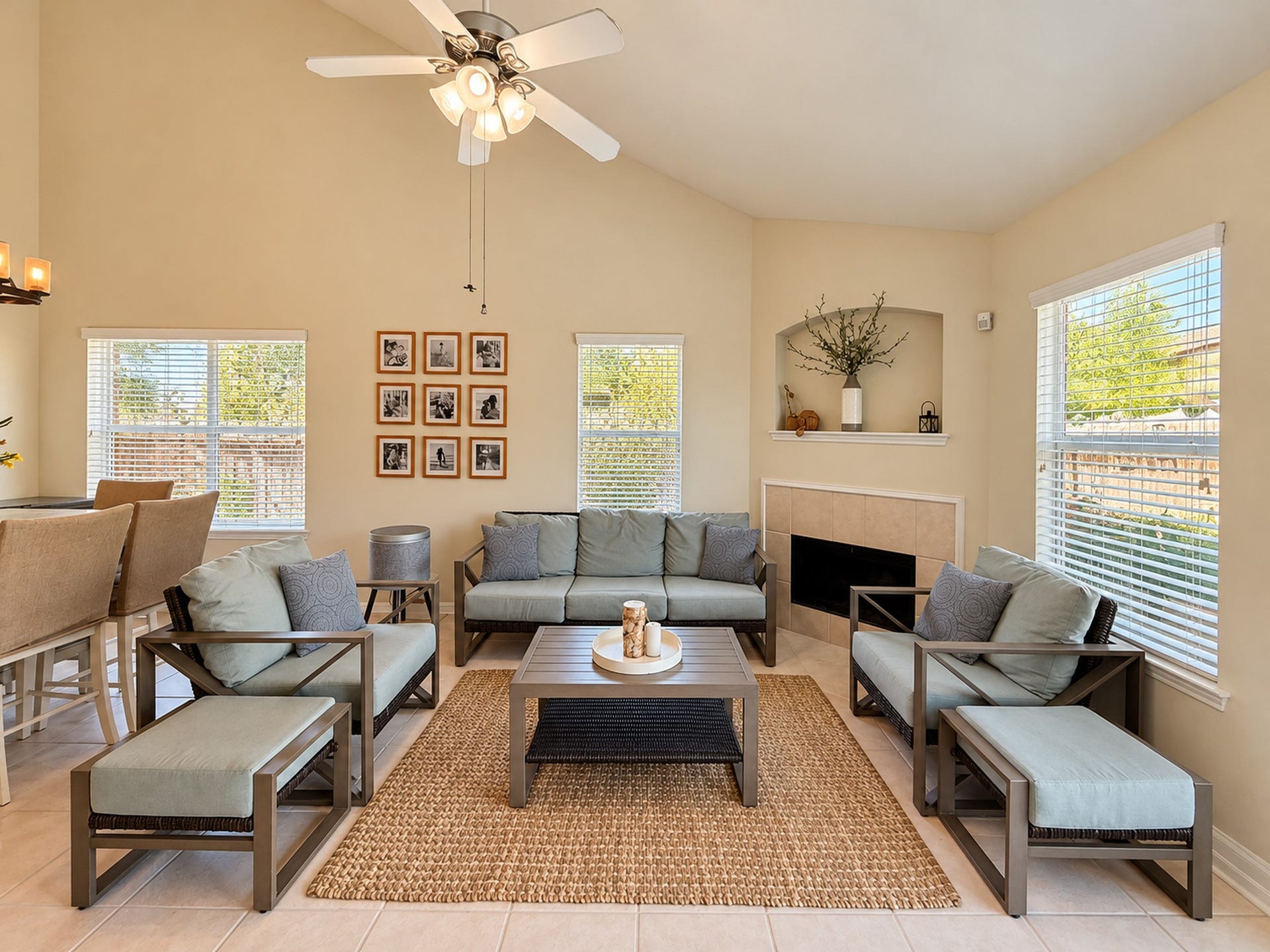 619 Cypresswood Trace, Spring, TX 77373 Love the gas-log fireplace & fresh interior paint