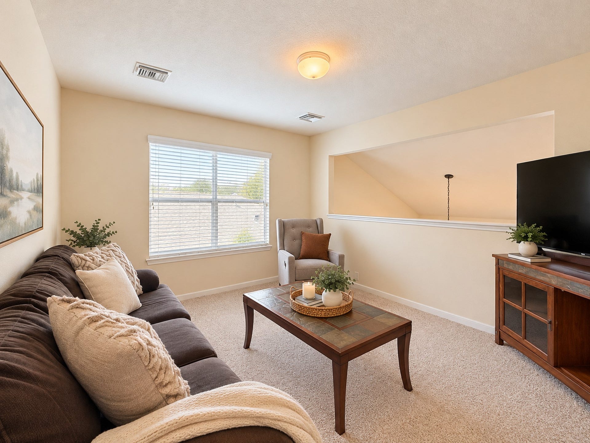 619 Cypresswood Trace, Spring, TX 77373 Upstairs Game Room overlooks Family Room below