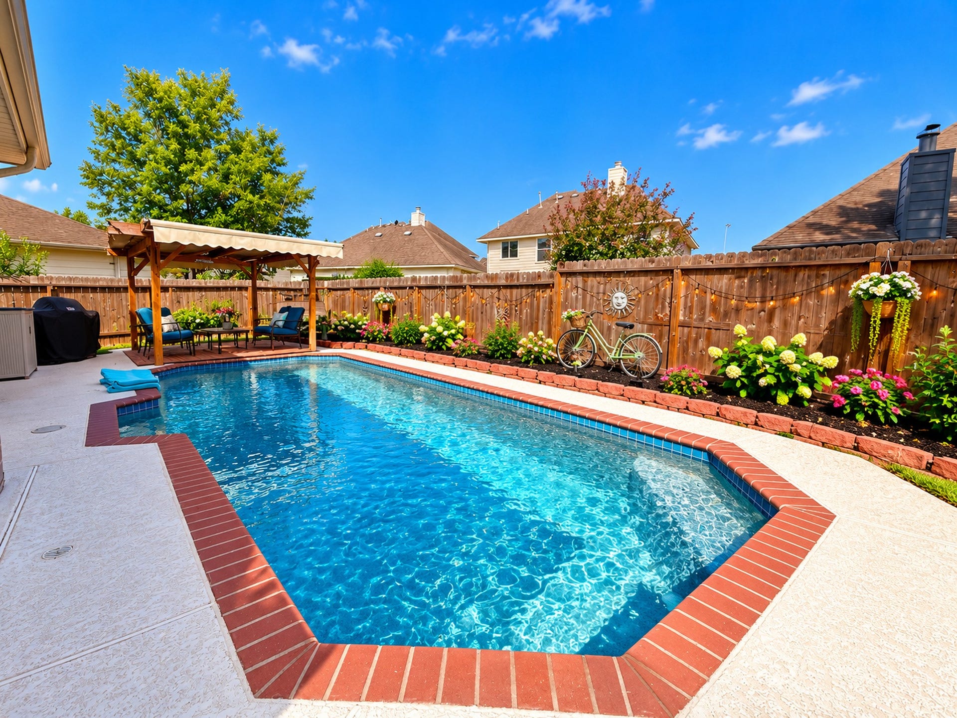 619 Cypresswood Trace, Spring, TX 77373 Step outside to this backyard oasis