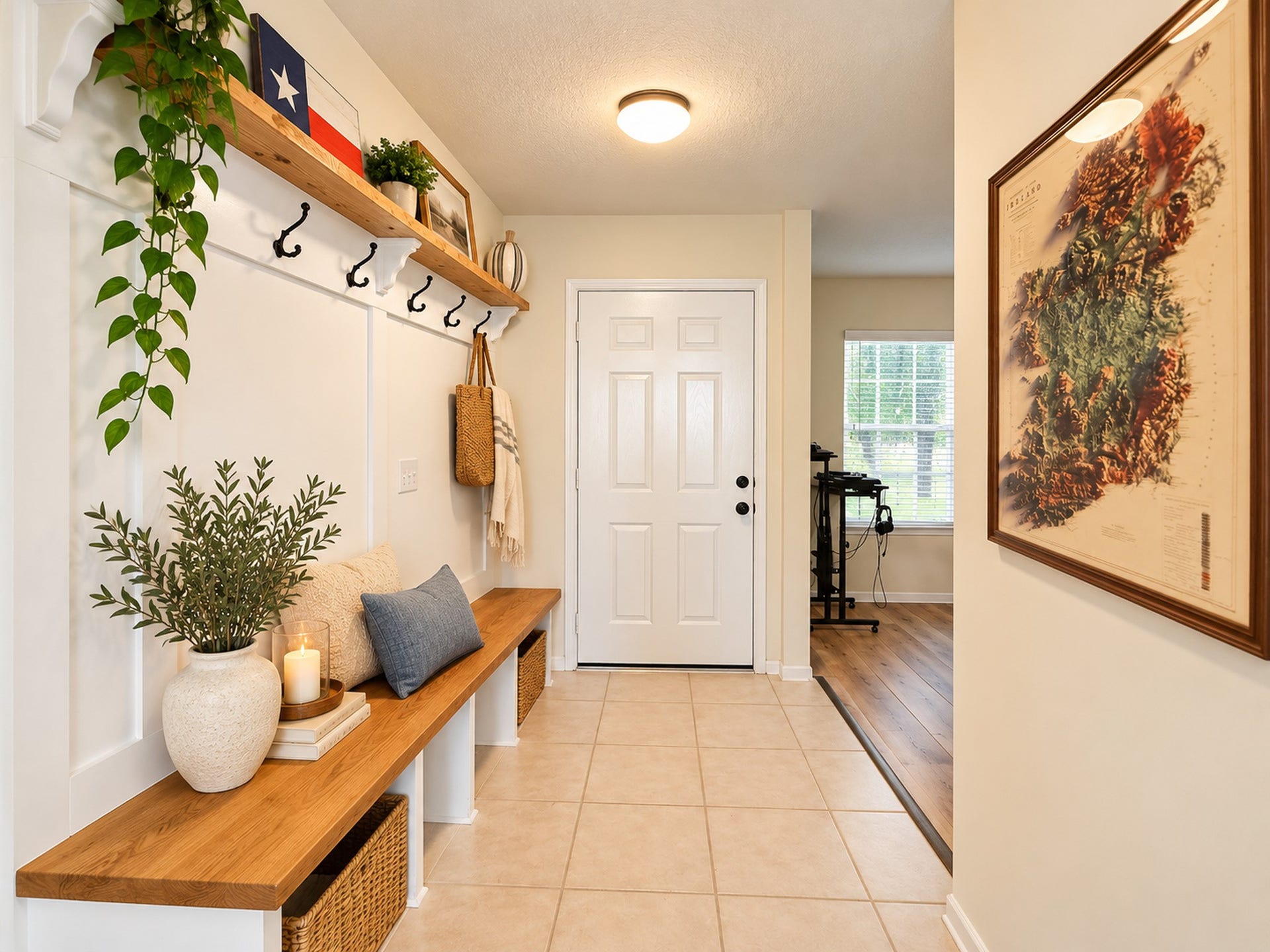 619 Cypresswood Trace, Spring, TX 77373 Virtually staged backpack/shoe nook