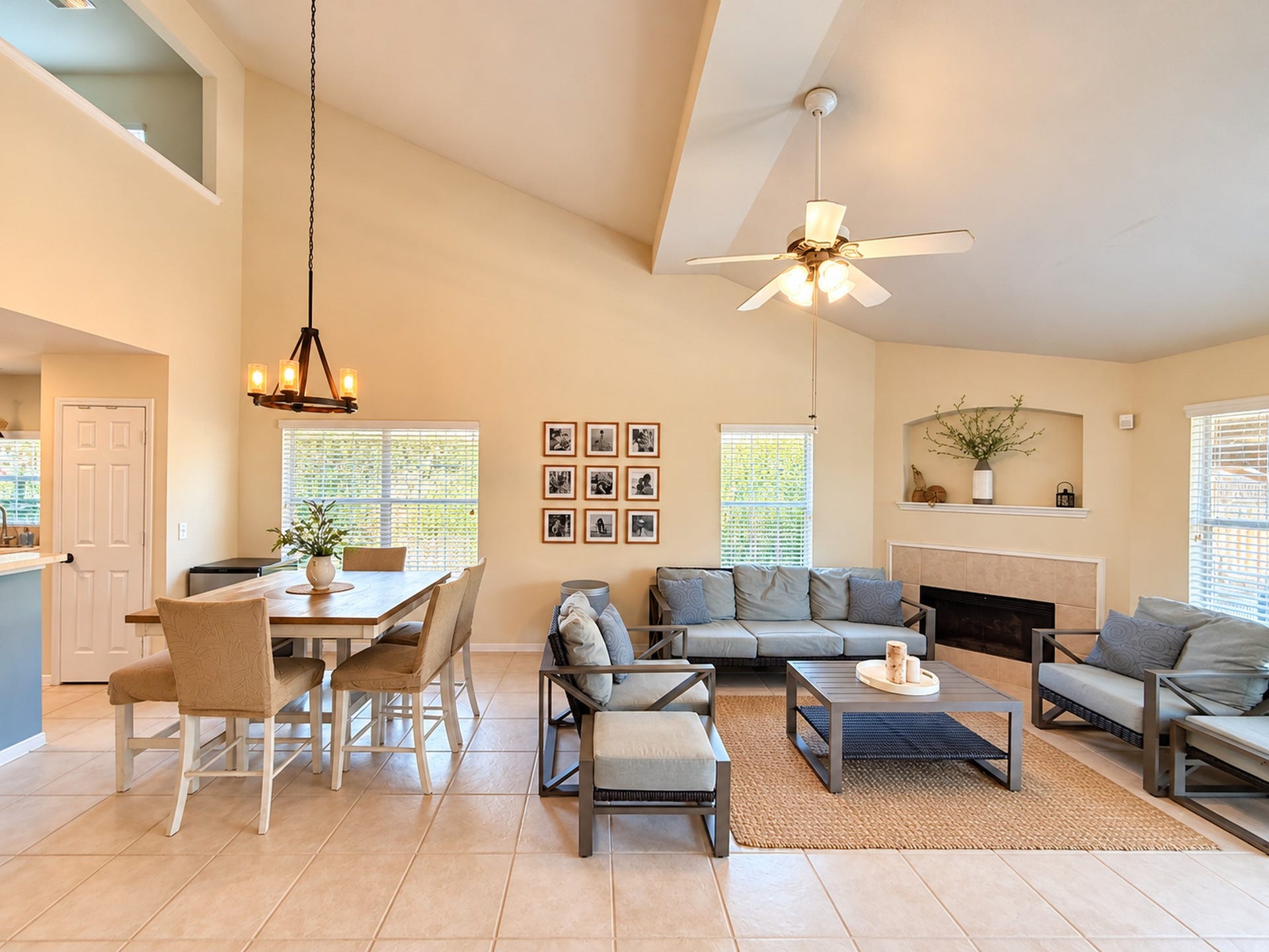619 Cypresswood Trace, Spring, TX 77373 Dining Room & Family Room are open to the Kitchen