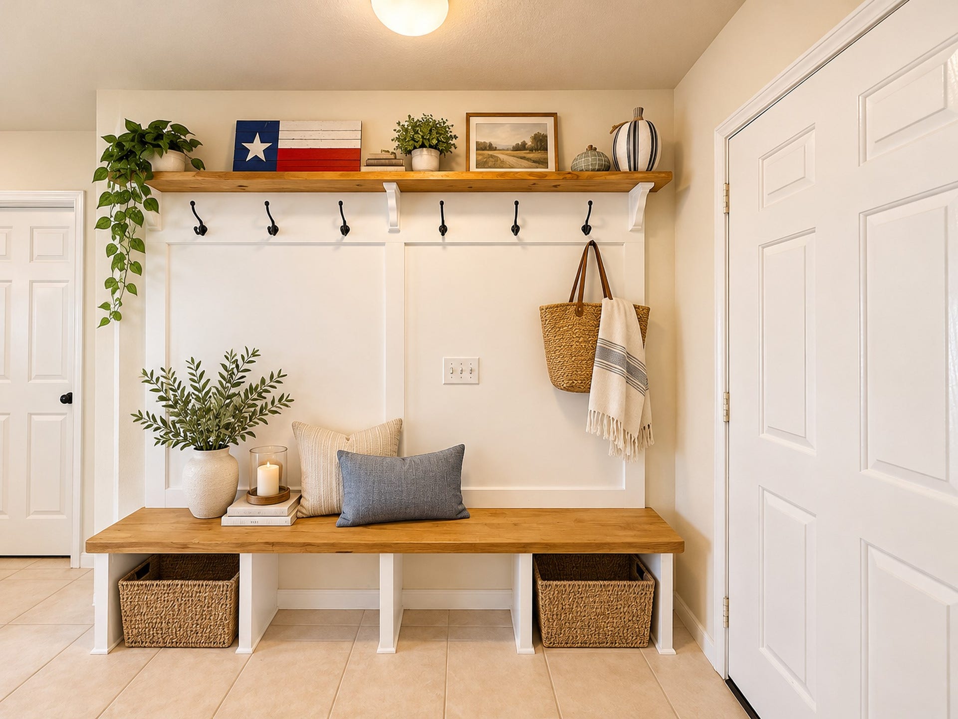 619 Cypresswood Trace, Spring, TX 77373 Virtually staged backpack/shoe nook