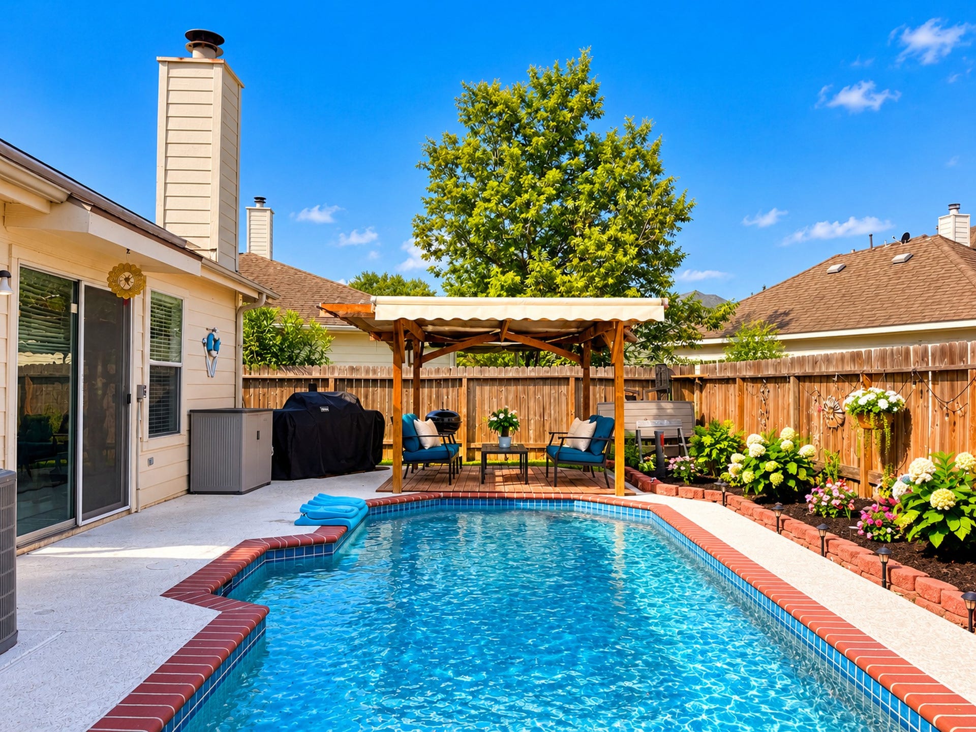 619 Cypresswood Trace, Spring, TX 77373 Cool off on those Sunny days!