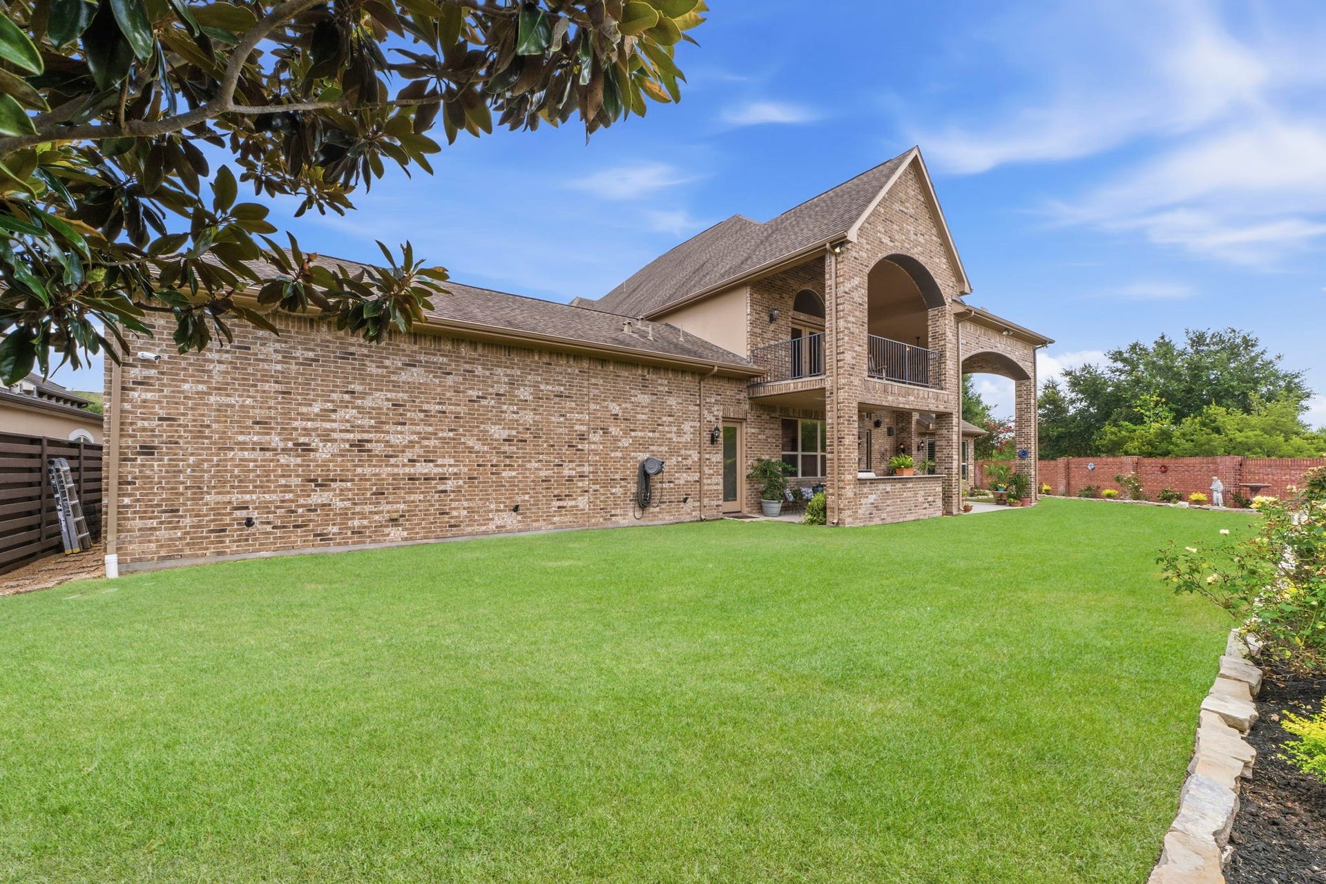 Plenty of green space for a pool and outdoor activities!
