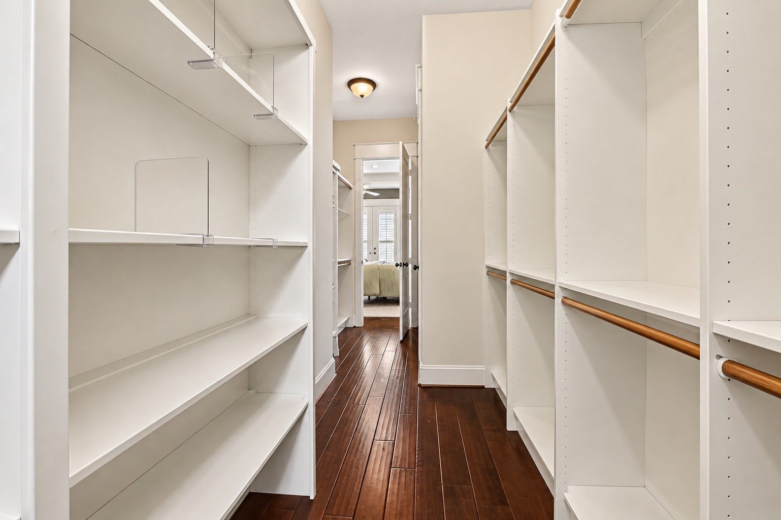 Image has removed photos to show the layout of the closet better.