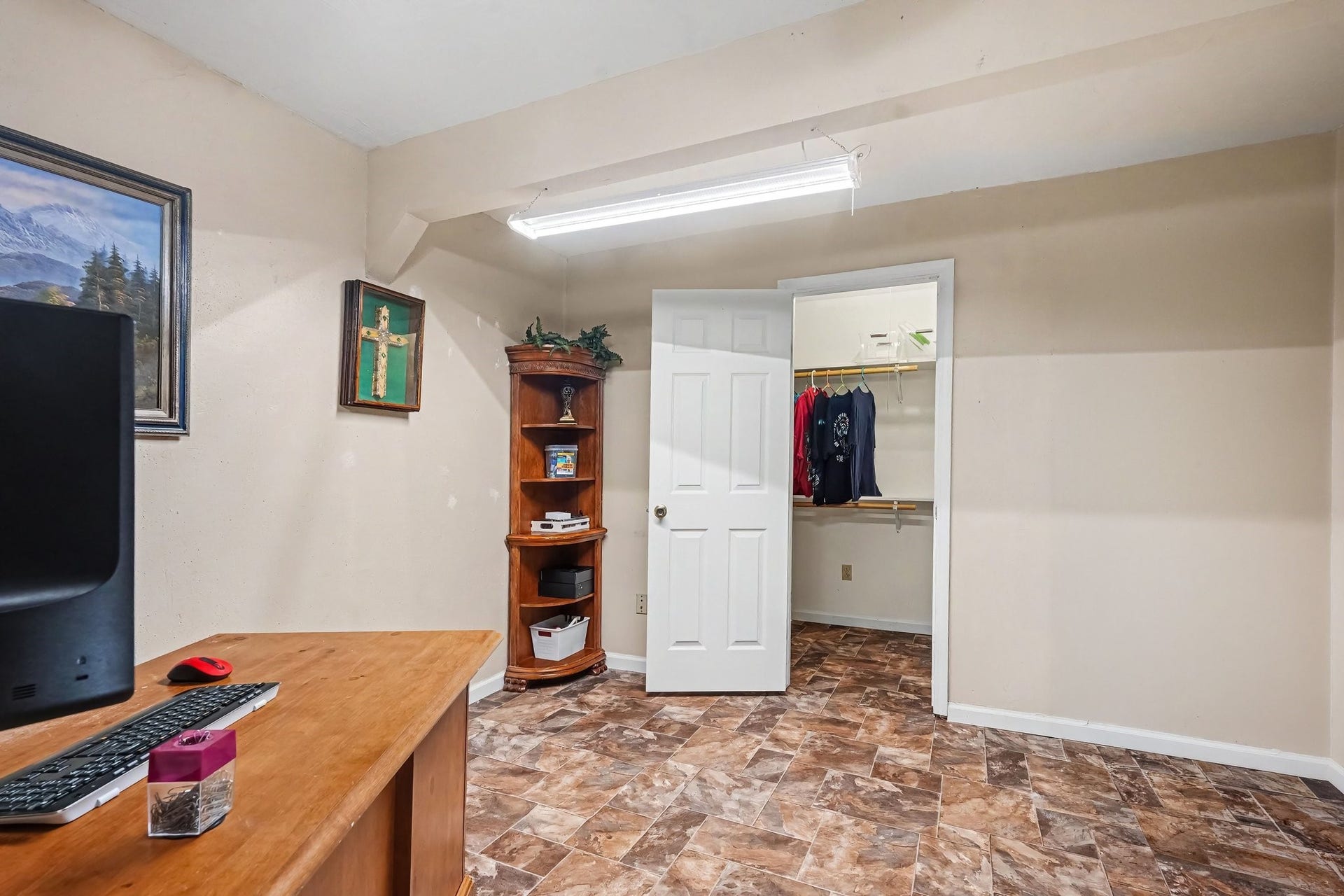 24609 Willow Lane, Hockley, TX 77447 Spacious secondary bedroom features a walk-in closet, providing excellent storage and flexibility.